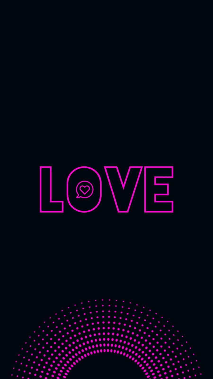 Purple Letter Love Phone — 900x1600 wallpaper