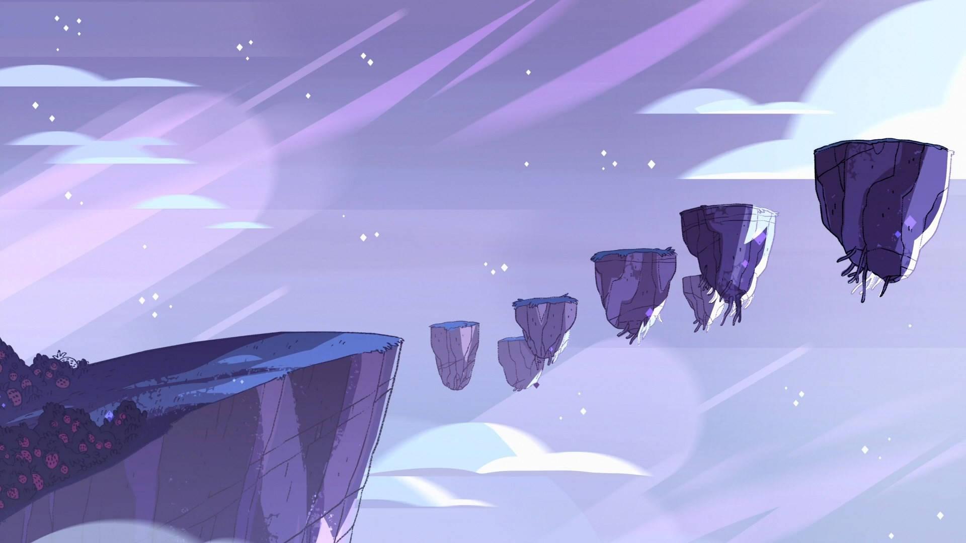 Purple Rocks Aesthetic Ipad — 1920x1080 wallpaper
