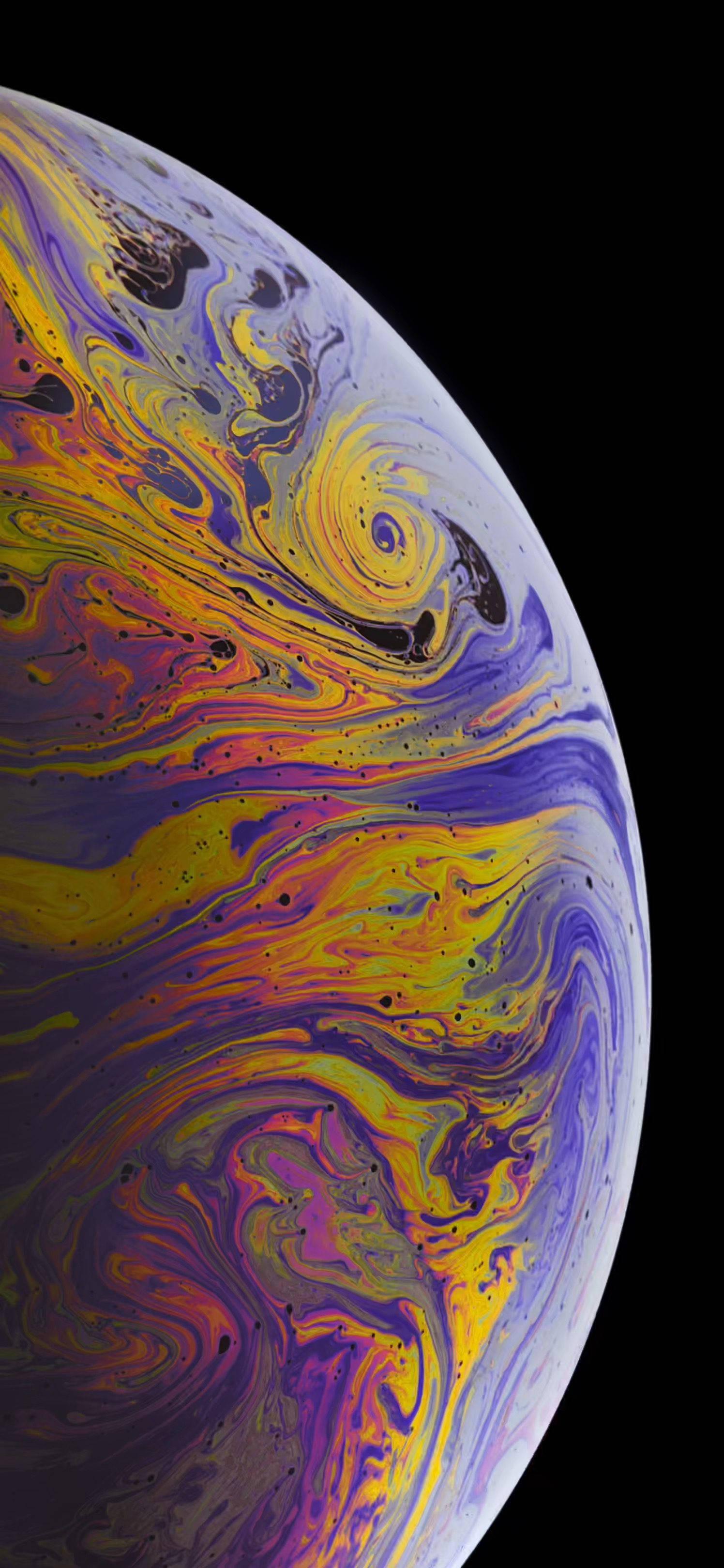 Purple Yellow Planet iPhone 13 Pro — 1496x3238 wallpaper