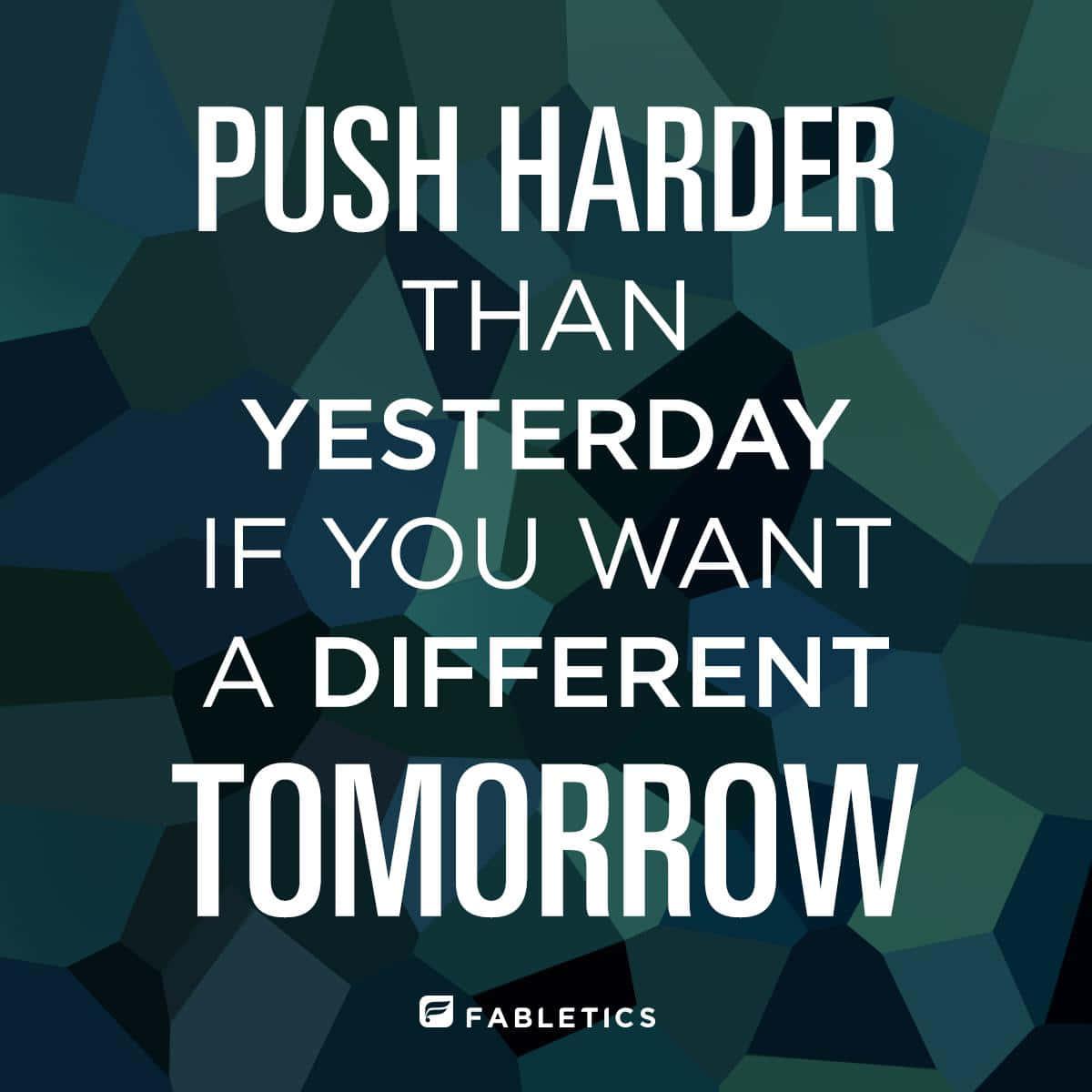 push harder than yesterday if you want a different tomorrow — 1200x1200 wallpaper