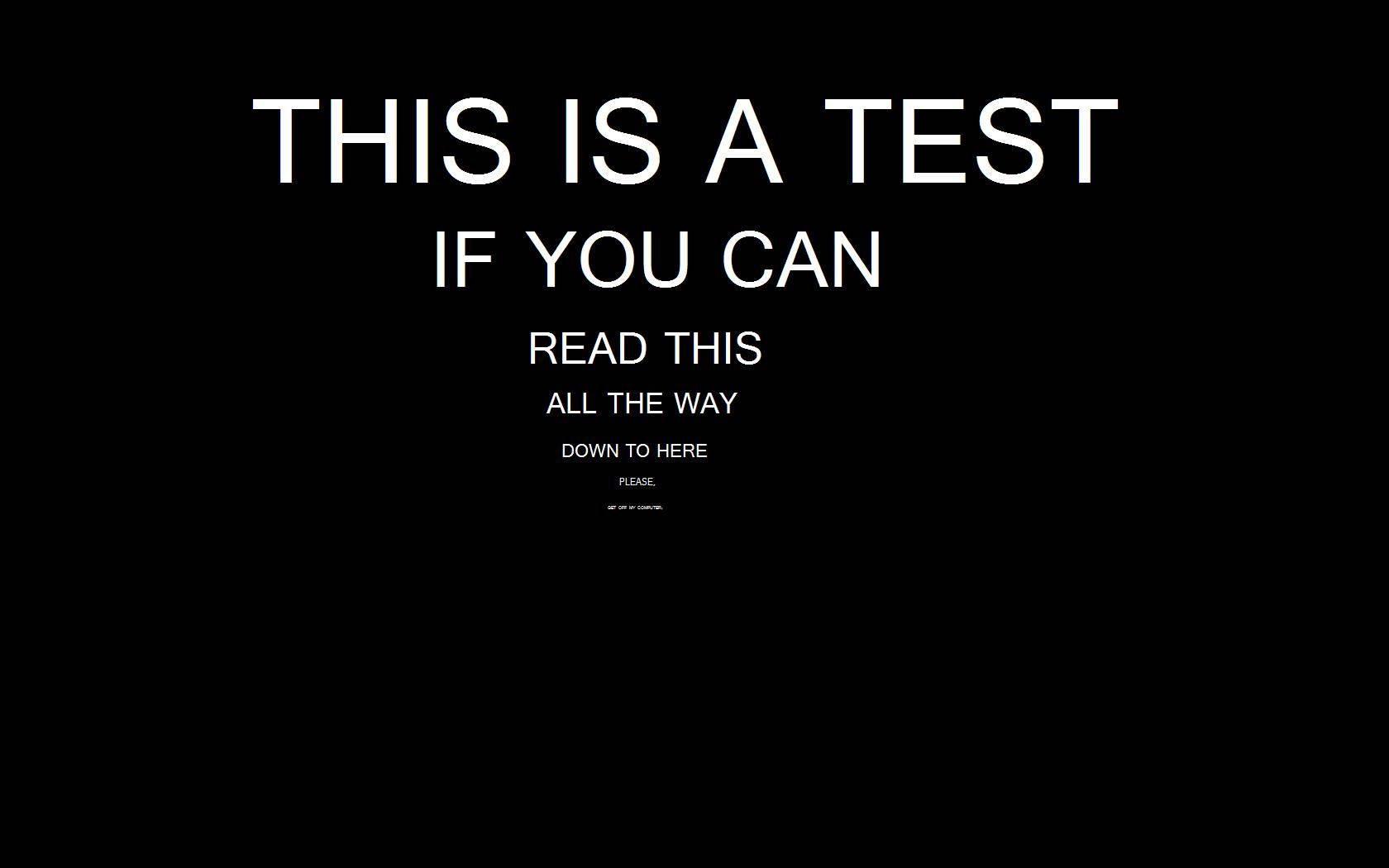 Put your eyes to the test! — 1680x1050 wallpaper