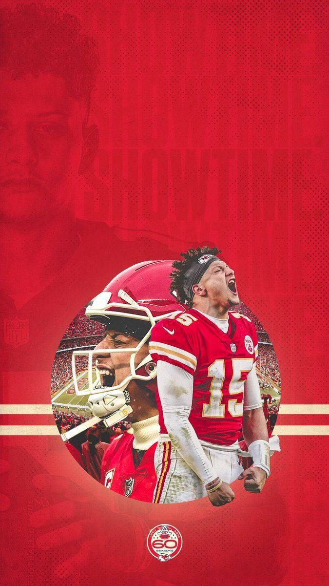 Quarterback Patrick Mahomes demonstrates his reflexes on the field for the Kansas City Chiefs — 675x1200 wallpaper