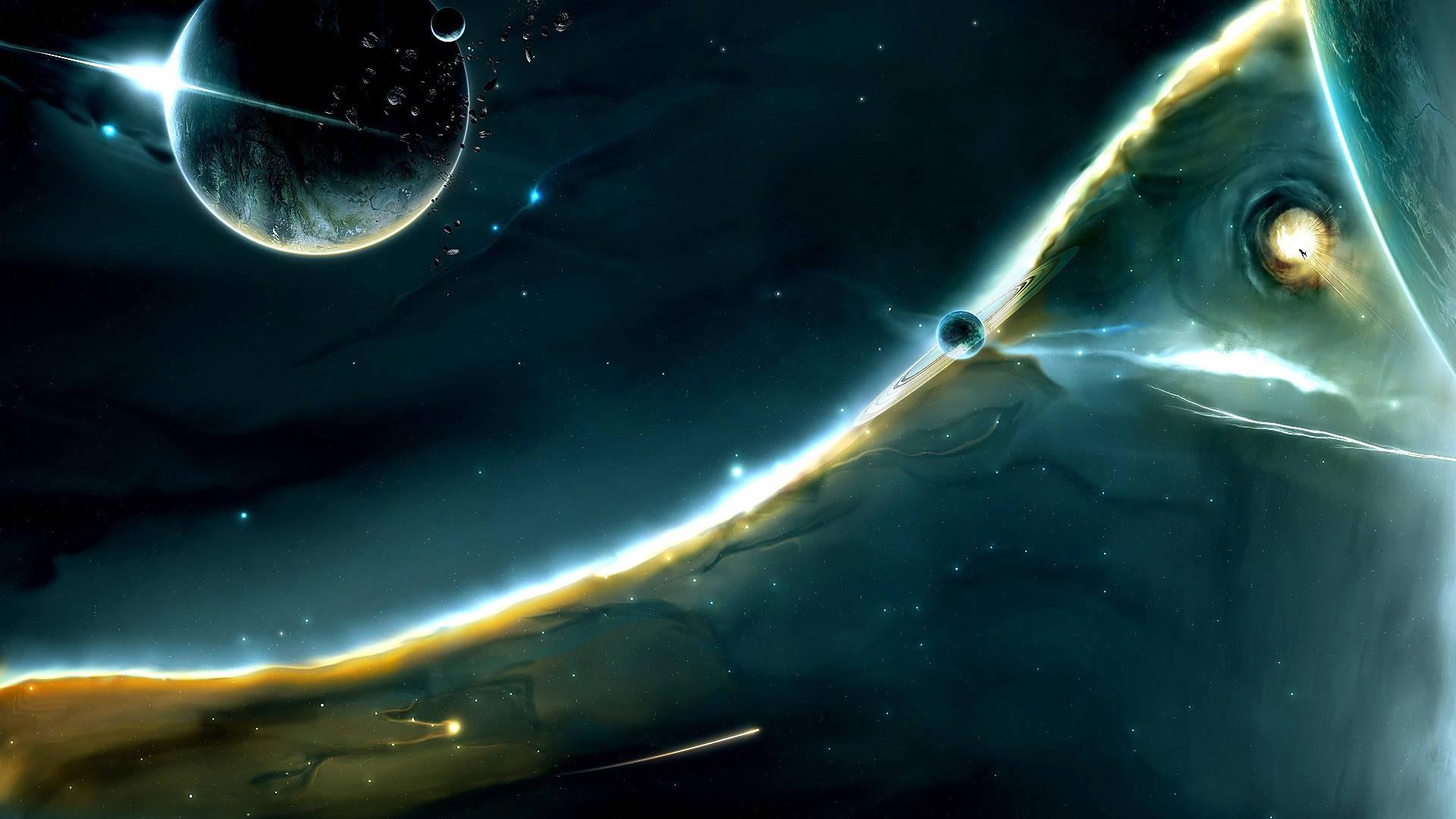 Quirky Space Pattern Universe — 1920x1080 wallpaper
