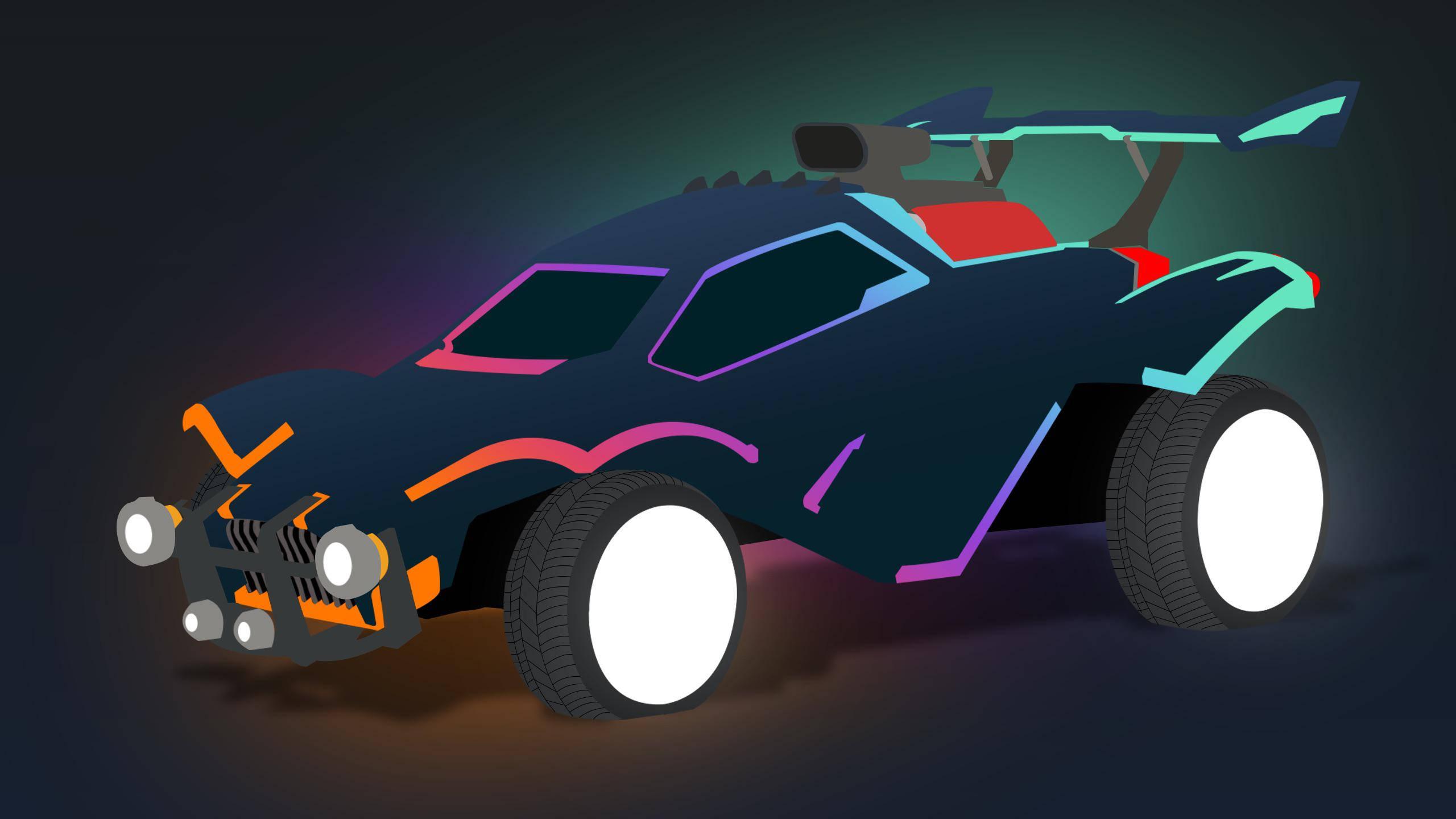 Race for Victory with Rocket League — 2560x1440 wallpaper