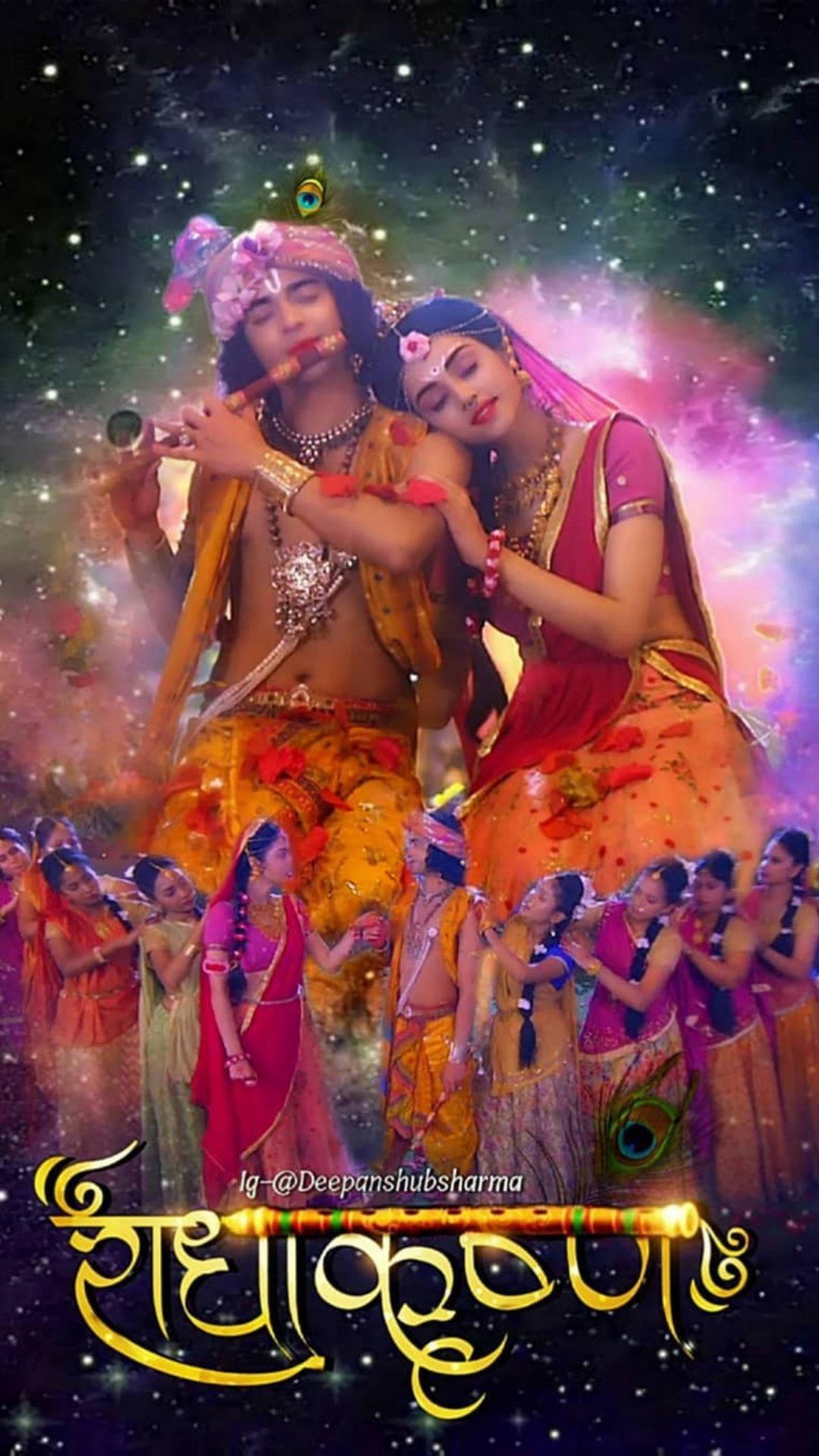 Radha Krishna Serial Flute — 1080x1920 wallpaper