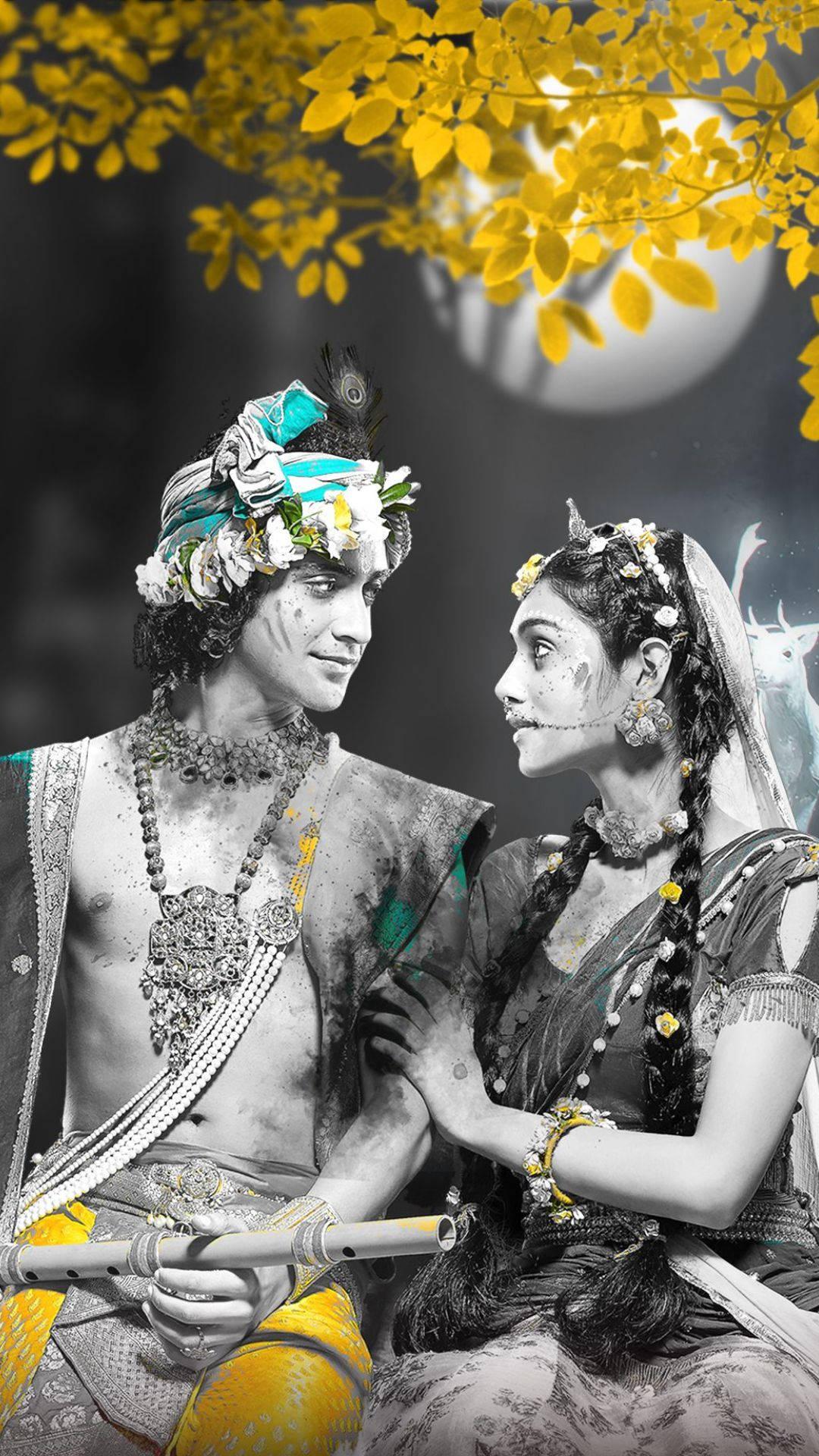 Radha Krishna Serial Gold — 1080x1920 wallpaper