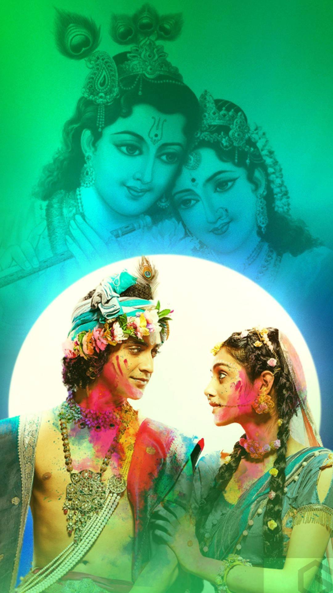 Radha Krishna Serial Green — 1080x1920 wallpaper