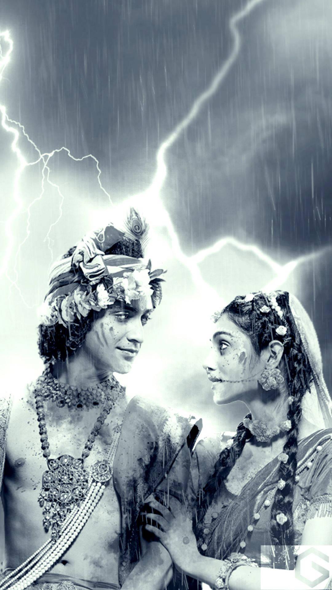 Radha Krishna Serial Lightning — 1080x1920 wallpaper