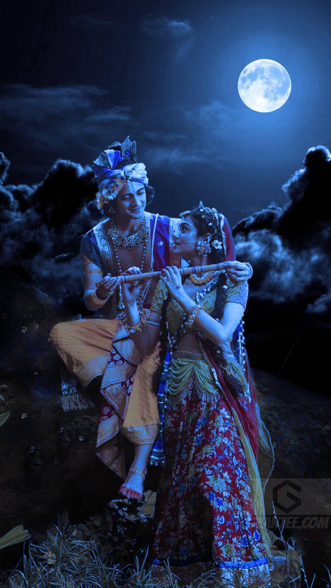 Radha Krishna Serial Night — 1080x1920 wallpaper