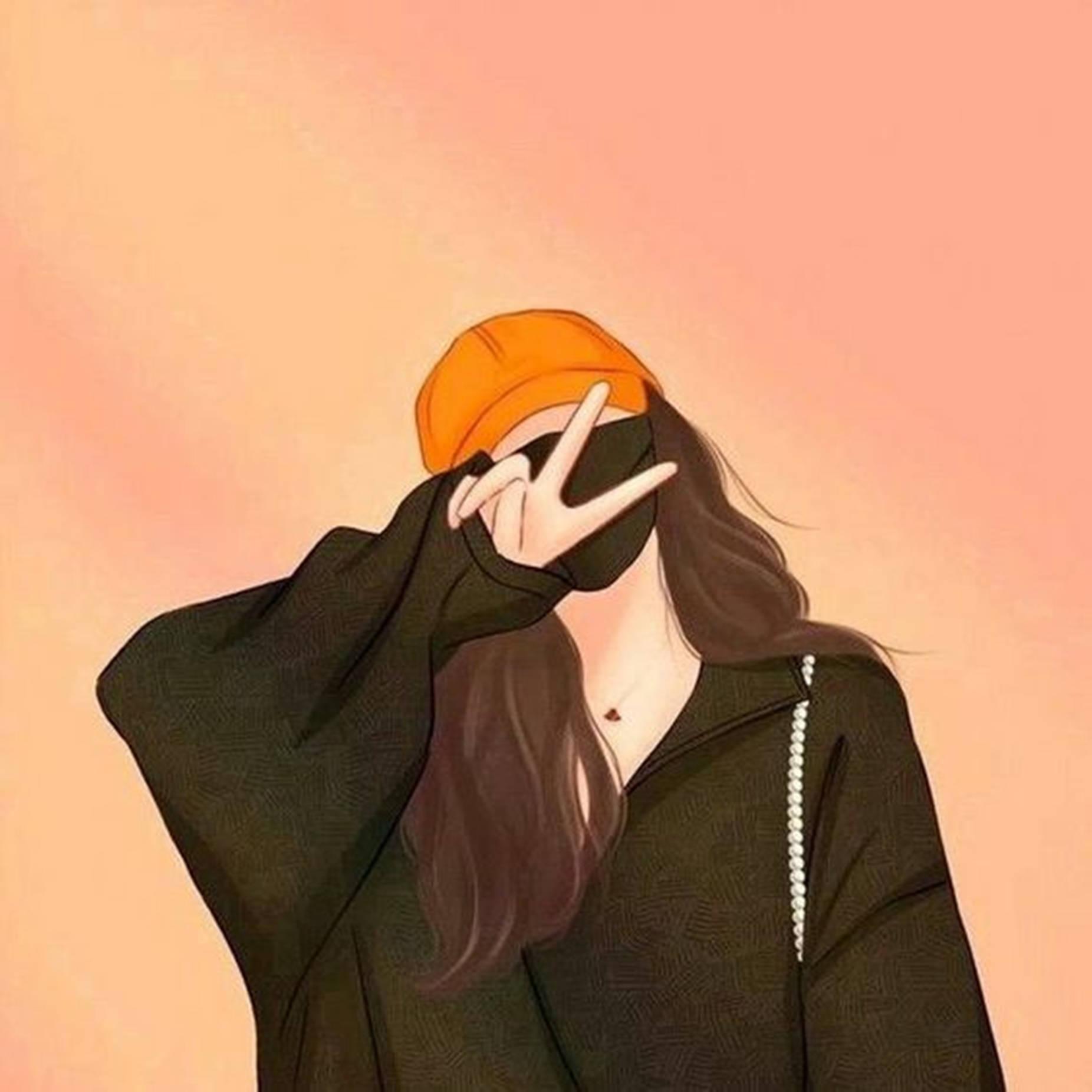 Radiate peace and love with this hidden-face Unique Cool Pfp. — 1852x1852 wallpaper