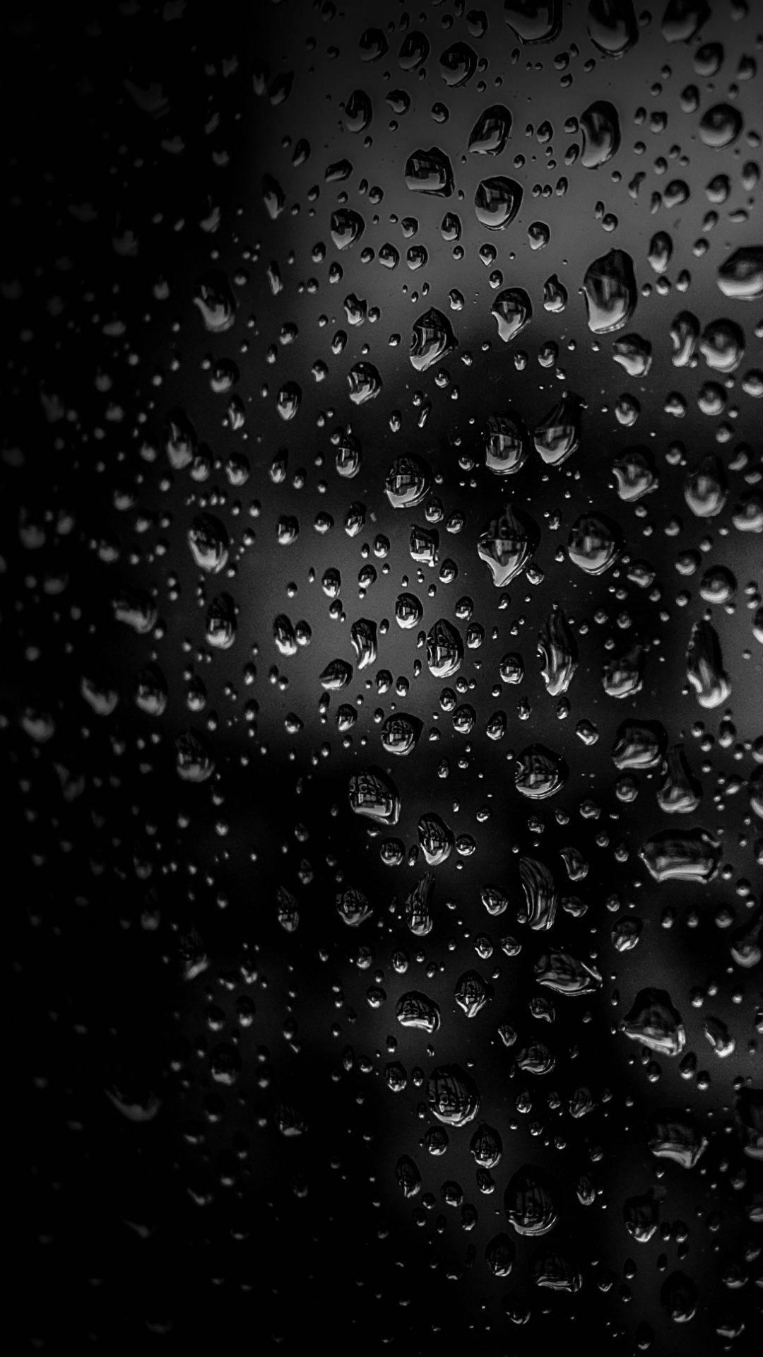 Rain Droplets iPhone Dark — 1080x1920 wallpaper