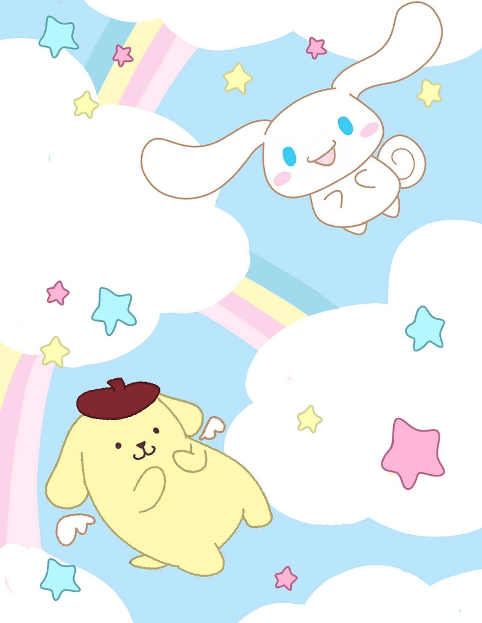 Rainbow Pompompurin — 1572x2032 wallpaper