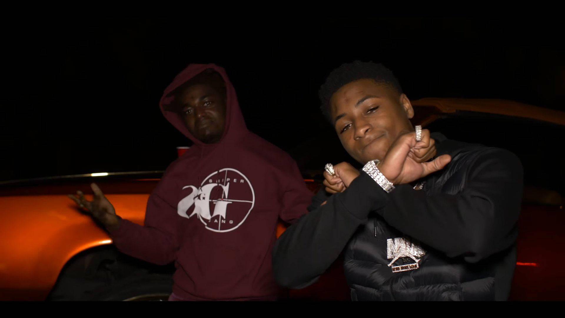 Rapper Nba Youngboy and friend, Kodak Black embrace in a celebratory hug. — 1920x1080 wallpaper
