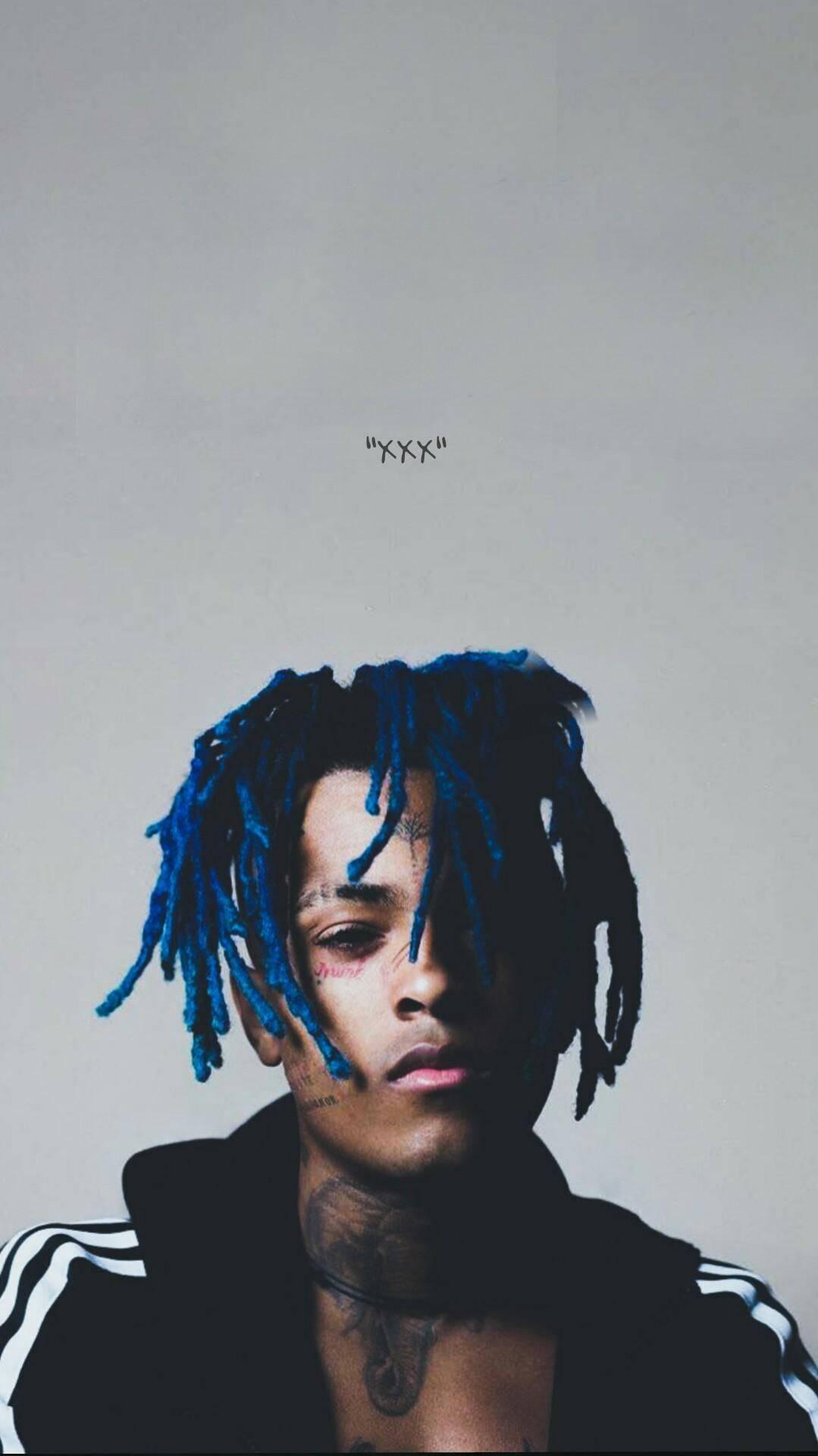 Rapper XXXTentacion with Blue Hair — 1079x1920 wallpaper