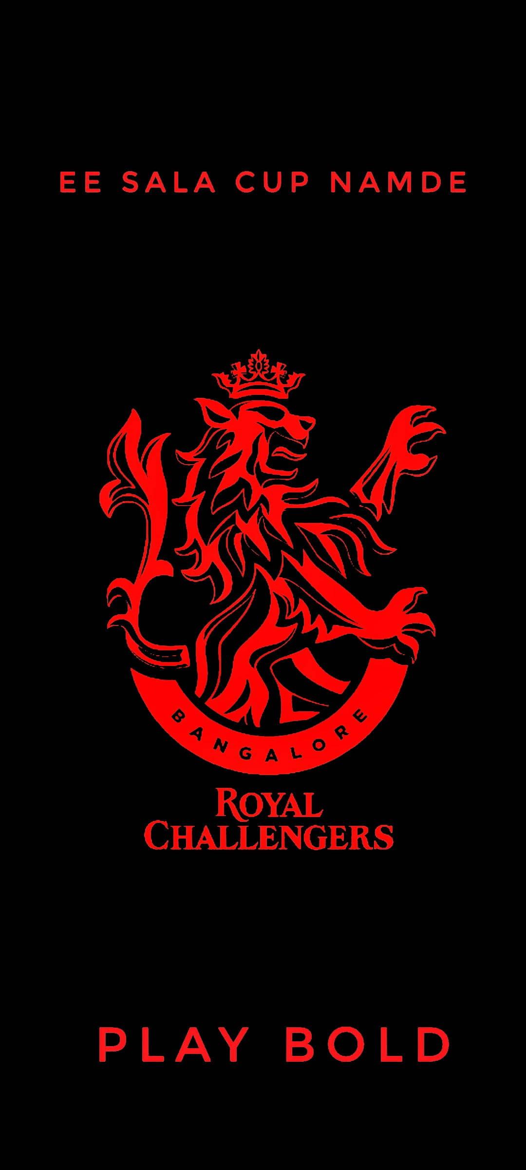 RCB Red Lion Cricket Team Logo — 1080x2400 wallpaper