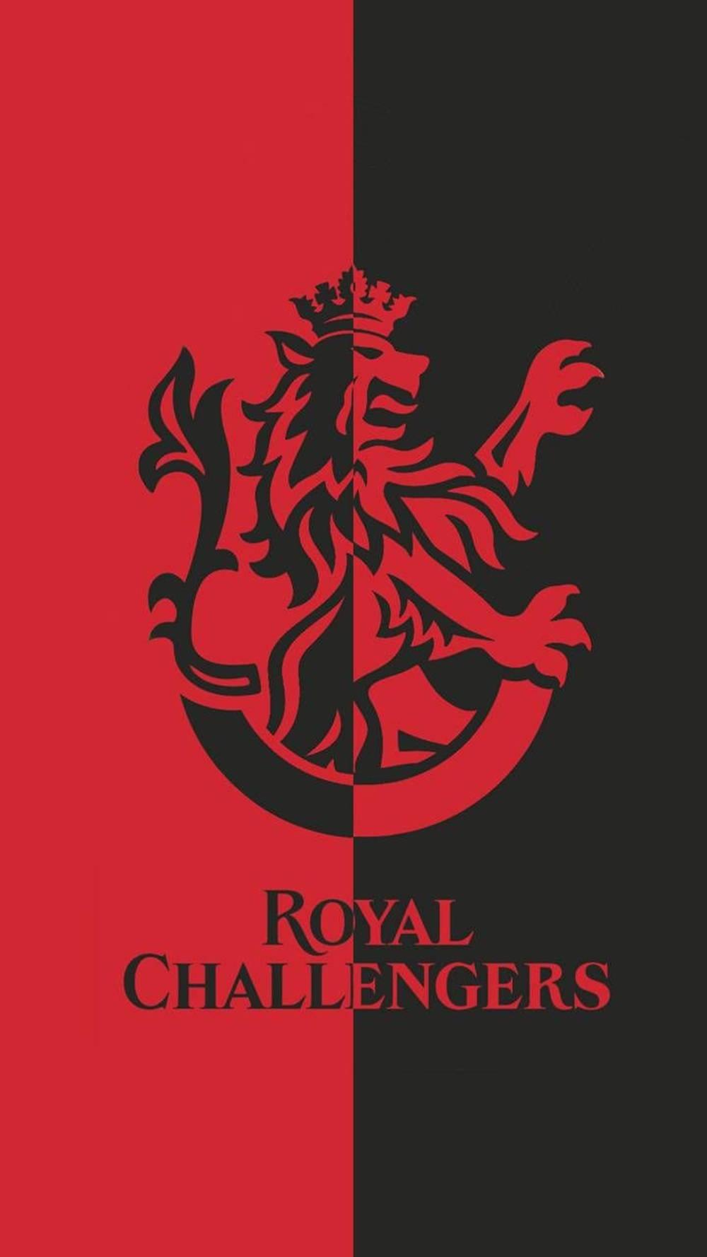 RCB Royal Challengers Two Tone Logo — 1000x1778 wallpaper