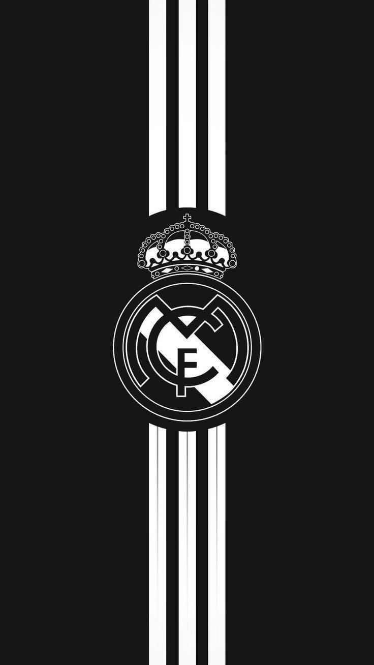 Real Madrid Logo Black — 736x1308 wallpaper