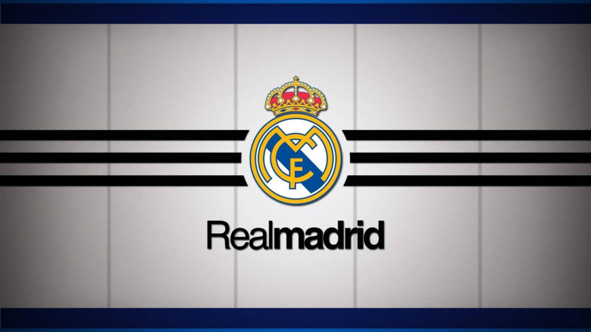 Real Madrid Logo In Checkered — 1920x1080 wallpaper