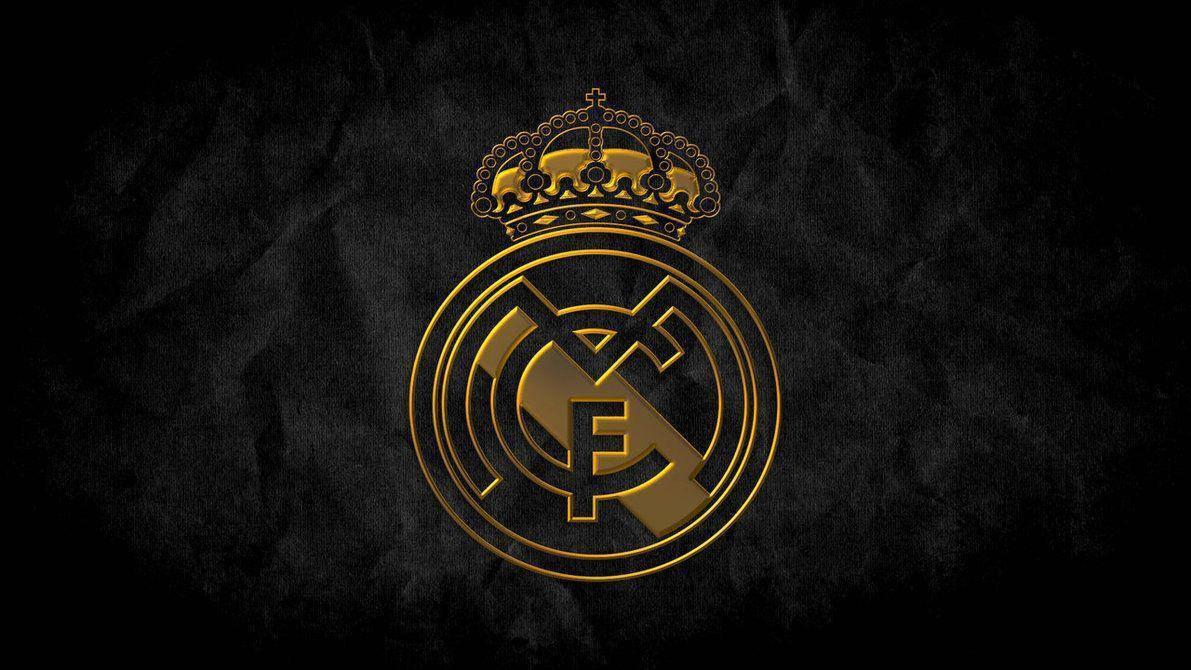 Real Madrid Logo In Gold — 1191x670 wallpaper