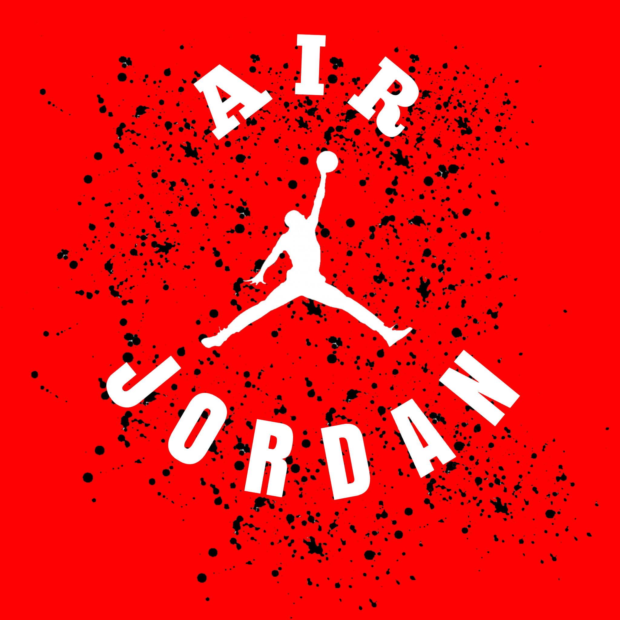 Red Air Jordan Logo — 2048x2048 wallpaper