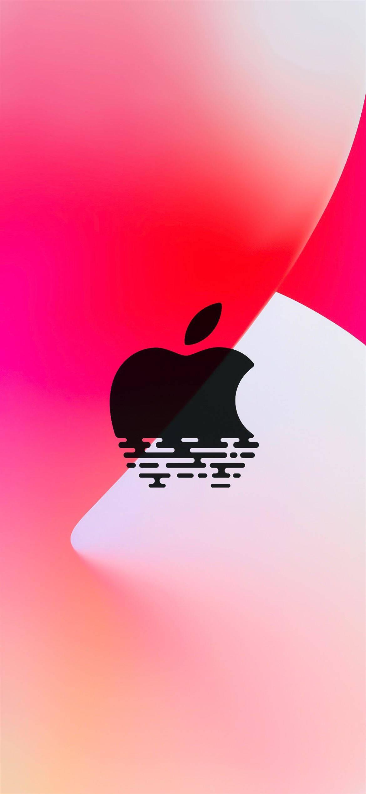 Red Apple Logo on iPhone 12 — 1170x2532 wallpaper