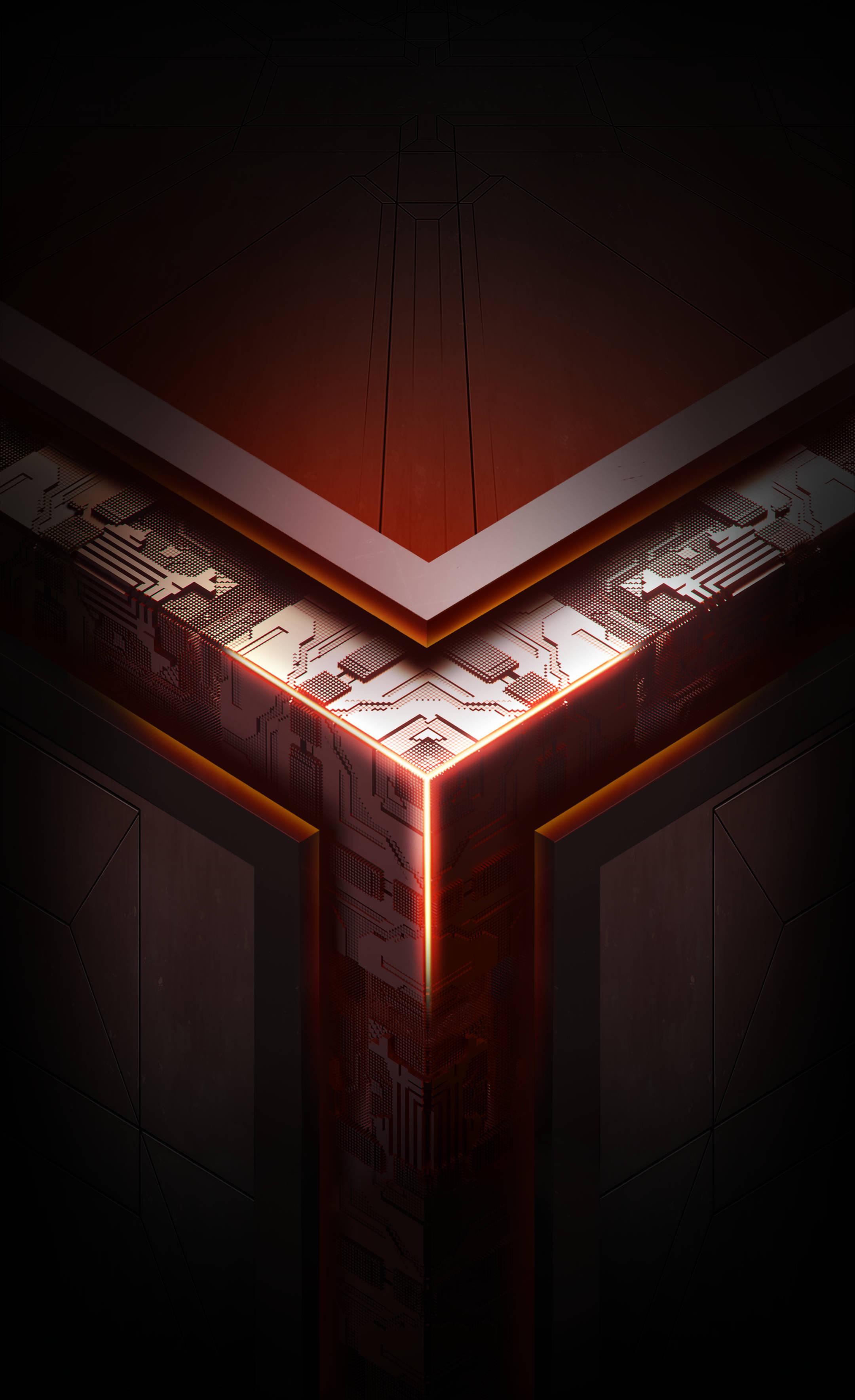 Red Asus ROG Phone Logo — 2160x3535 wallpaper