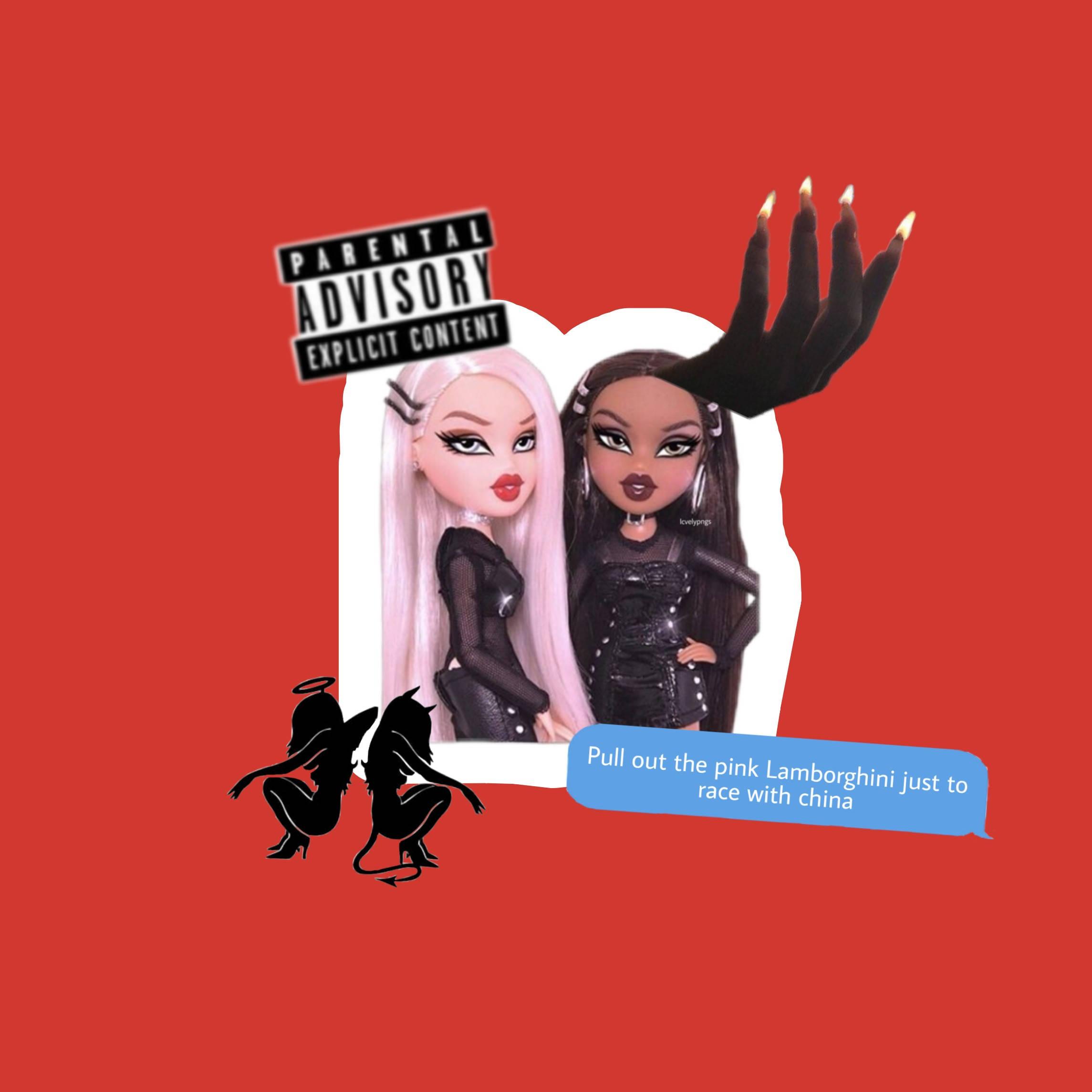 Red Baddie Bratz — 2289x2289 wallpaper
