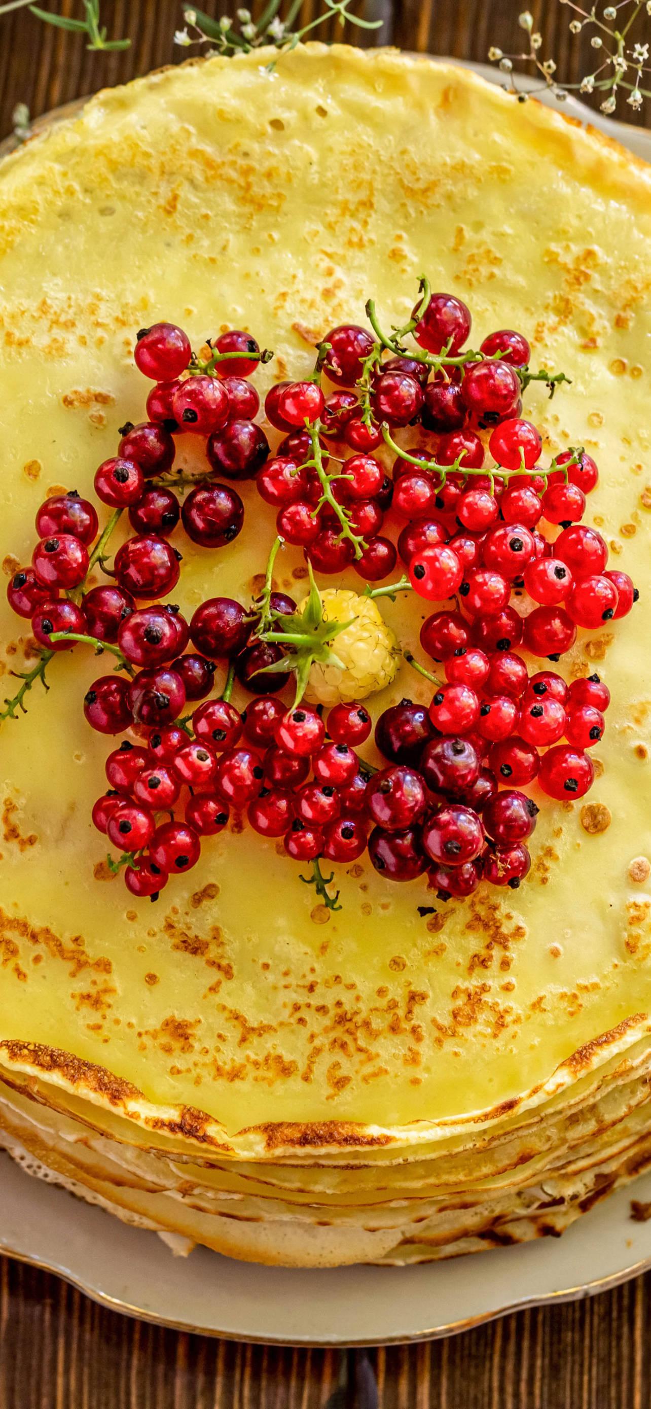 Red Berries Crepe iPhone 13 Pro — 1284x2778 wallpaper