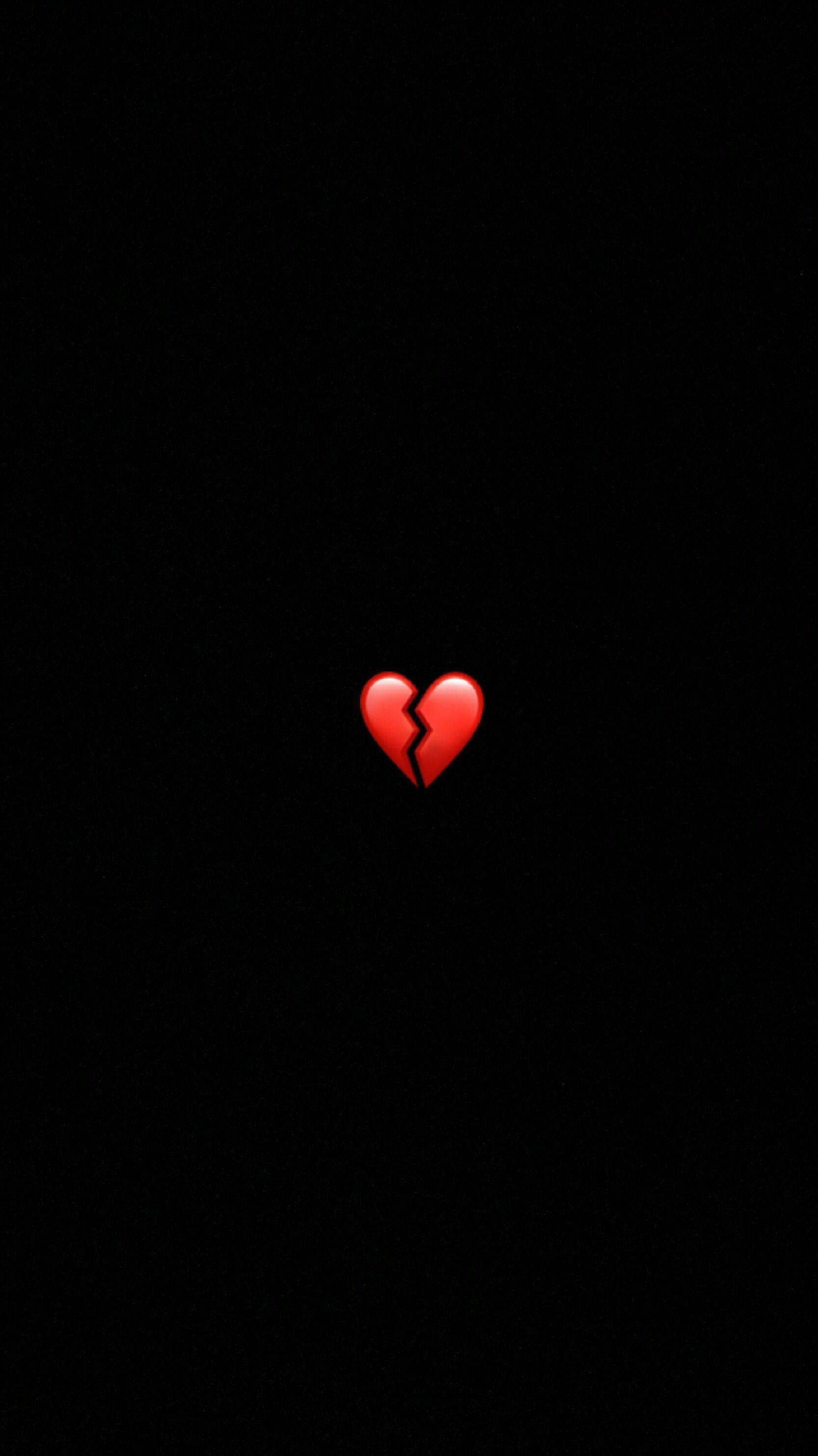Red Broken Heart Iphone — 1668x2967 wallpaper