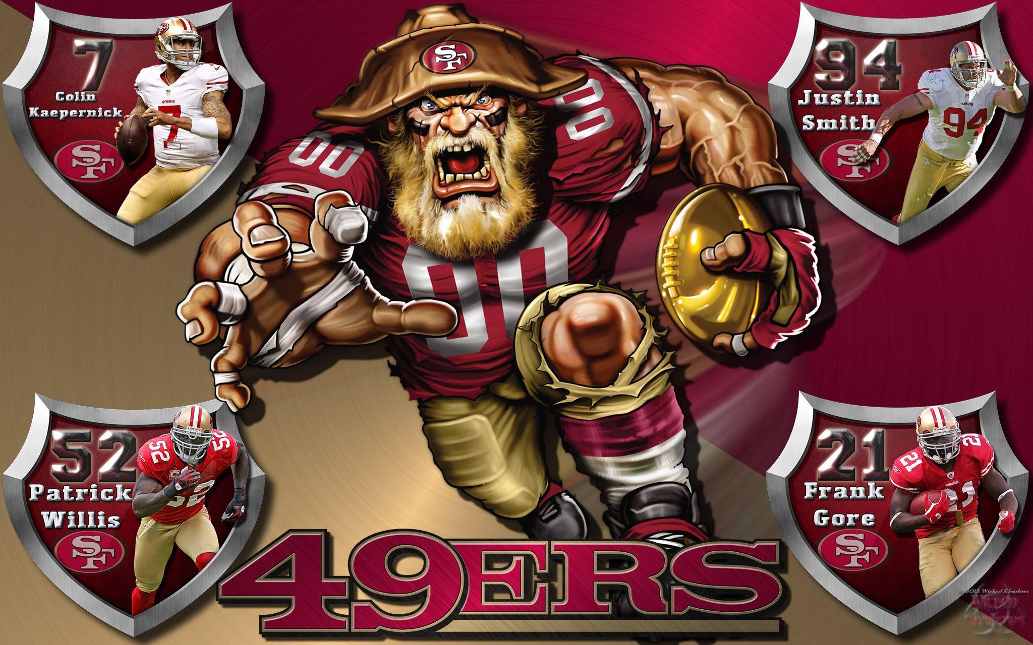 Red & Gold. The San Francisco 49ers. — 2048x1280 wallpaper