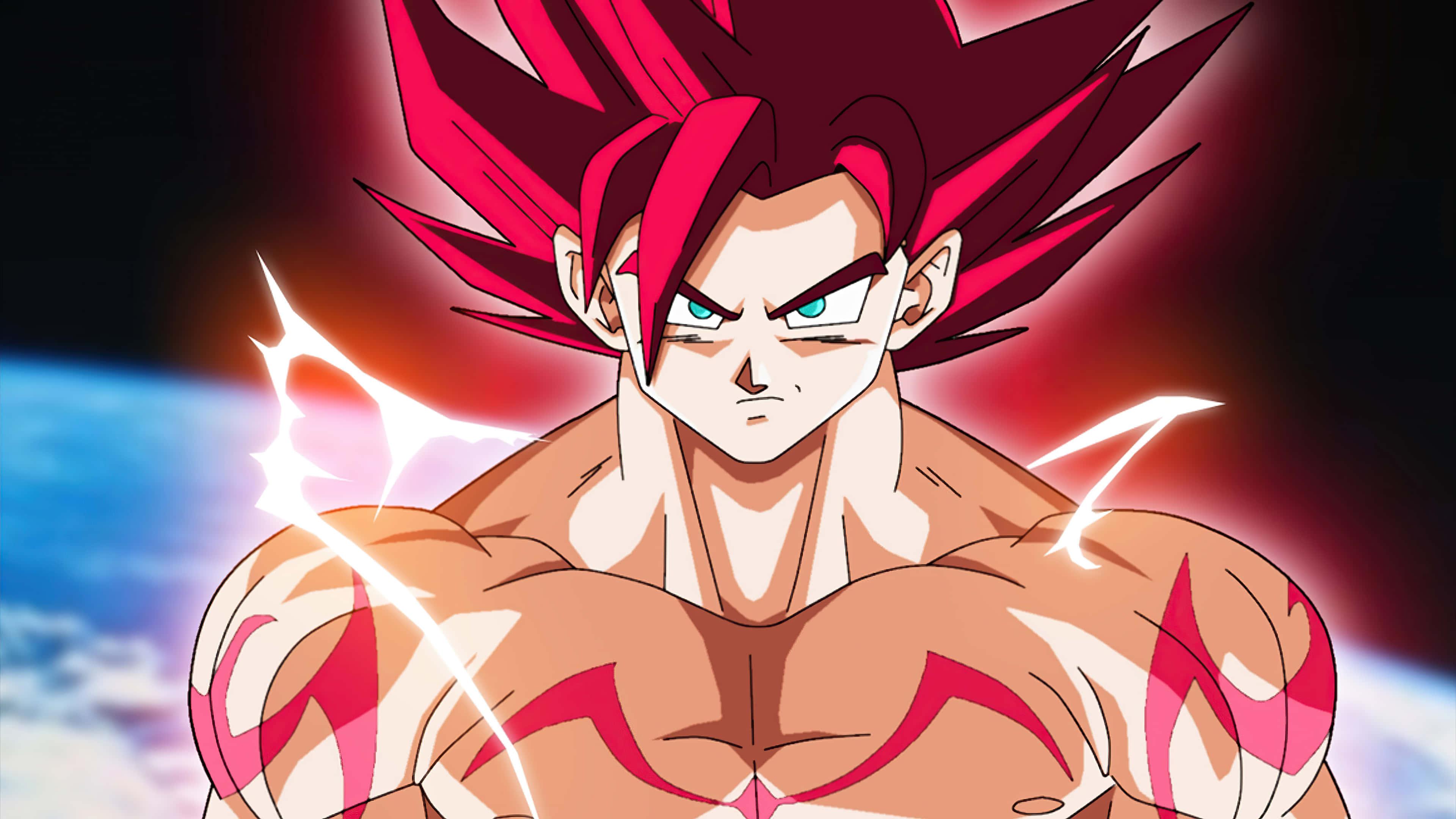 Red Haired Goku Dragon Ball Super Picture — 3840x2160 wallpaper