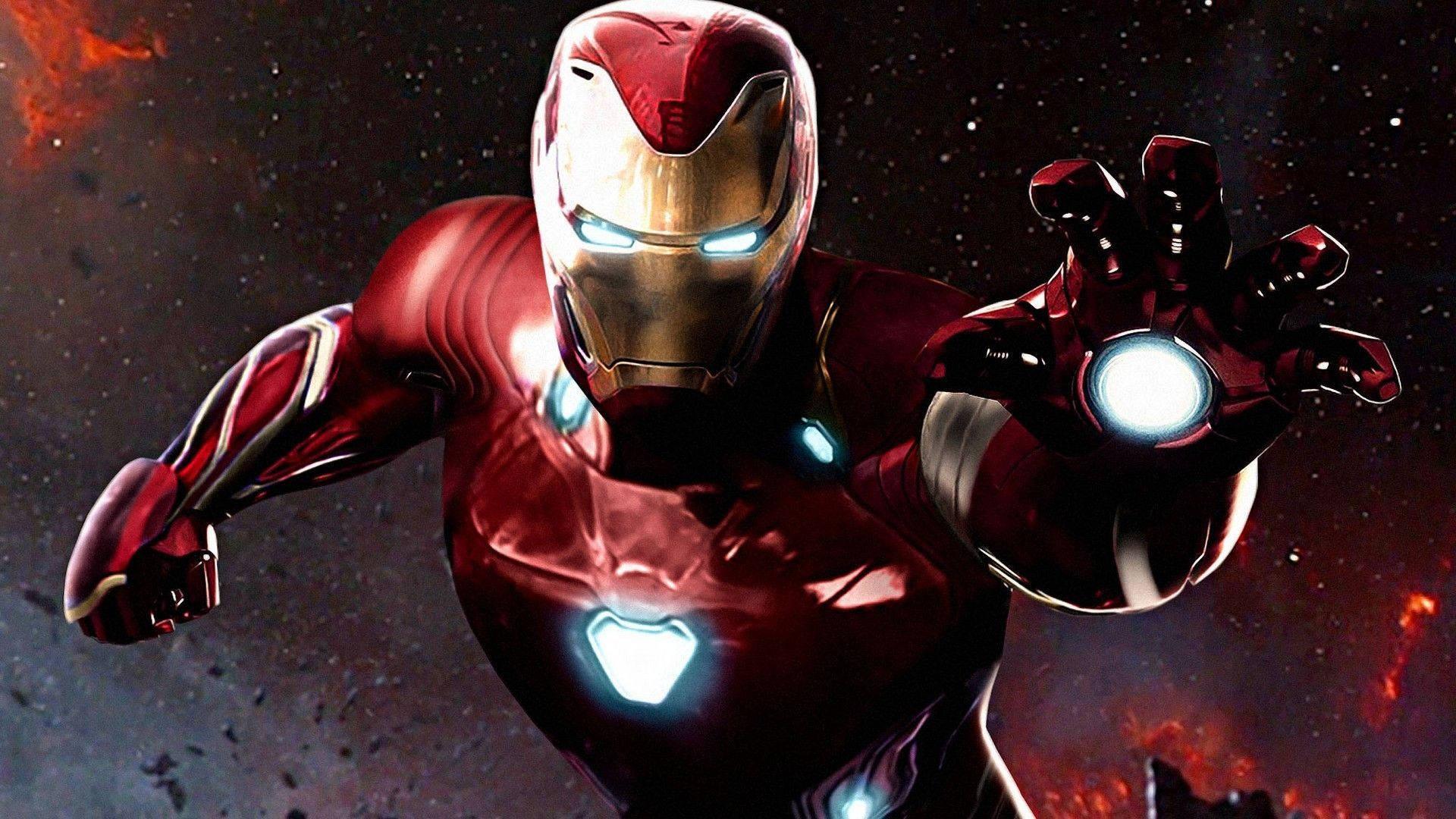 Red Iron Man Full HD — 1920x1080 wallpaper