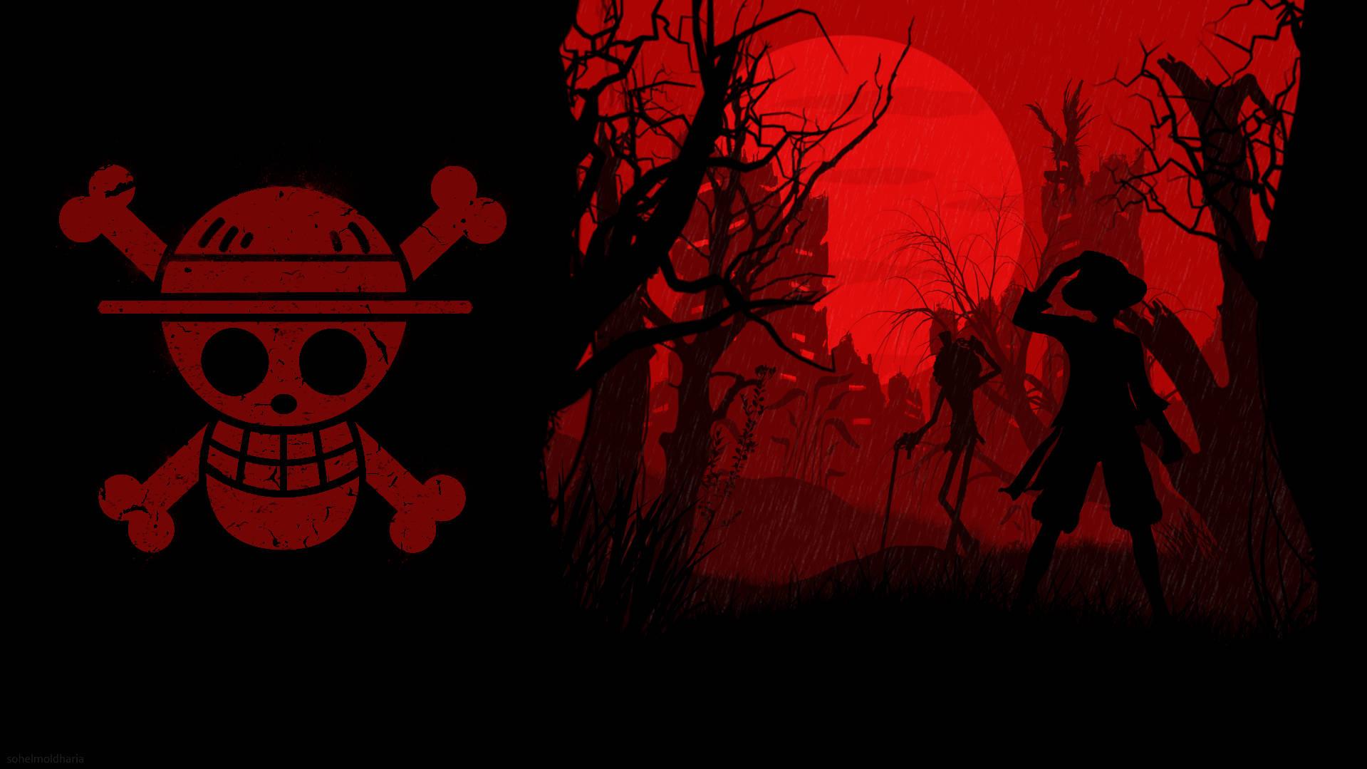 Red Land One Piece Desktop — 1919x1079 wallpaper