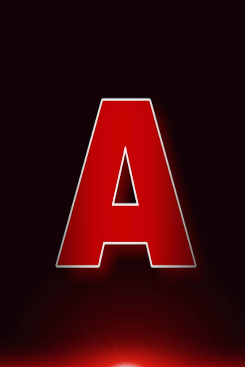 Red Letter A Name — 800x1200 wallpaper