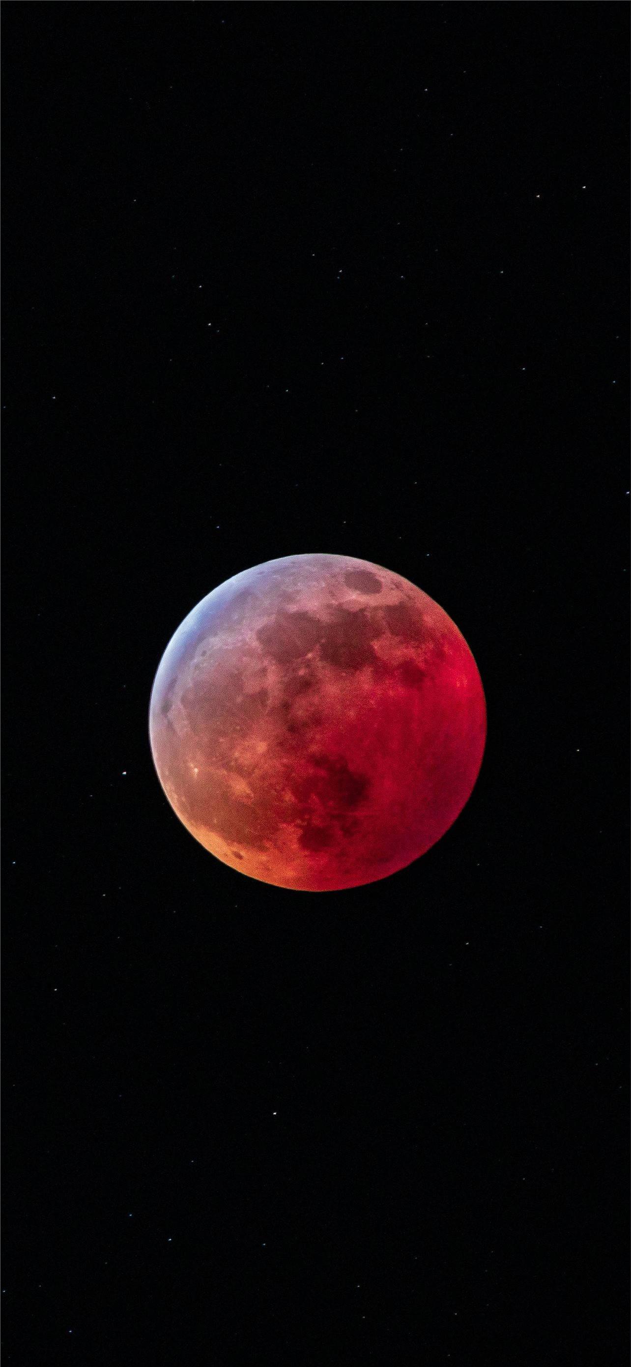 Red Moon Aesthetic — 1284x2778 wallpaper