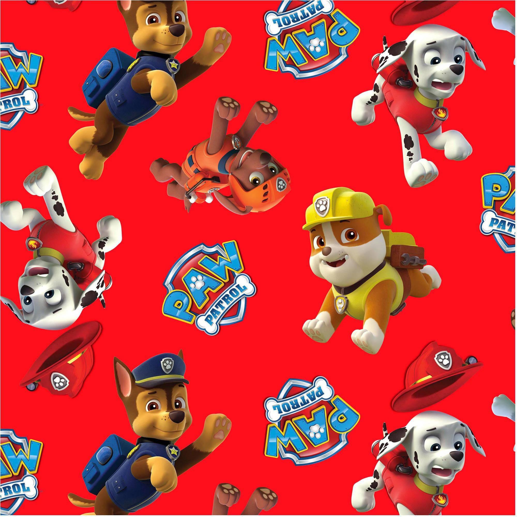 Red Paw Patrol Pattern — 2000x2000 wallpaper
