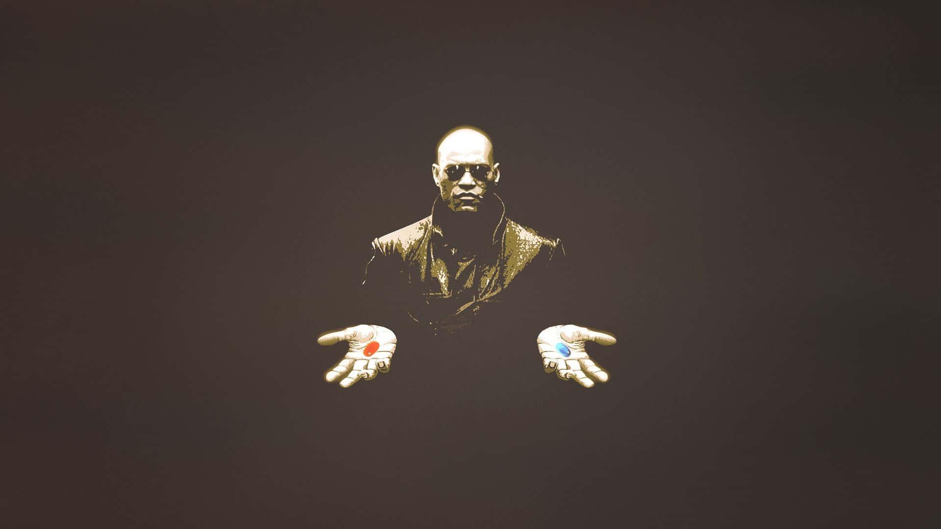 Red-tinted view of the Matrix — 1920x1080 wallpaper
