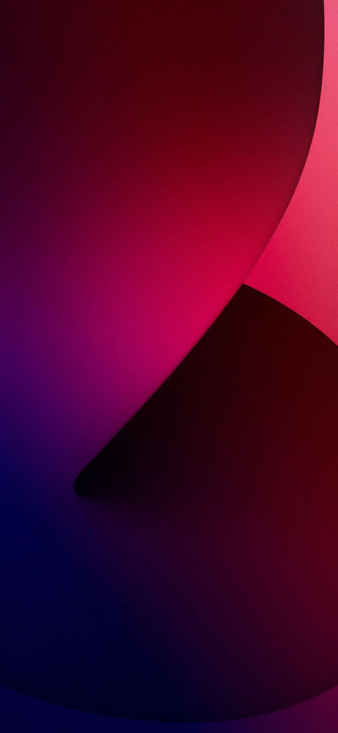 Reddish Pink Abstract Art Ios 16 — 1183x2560 wallpaper