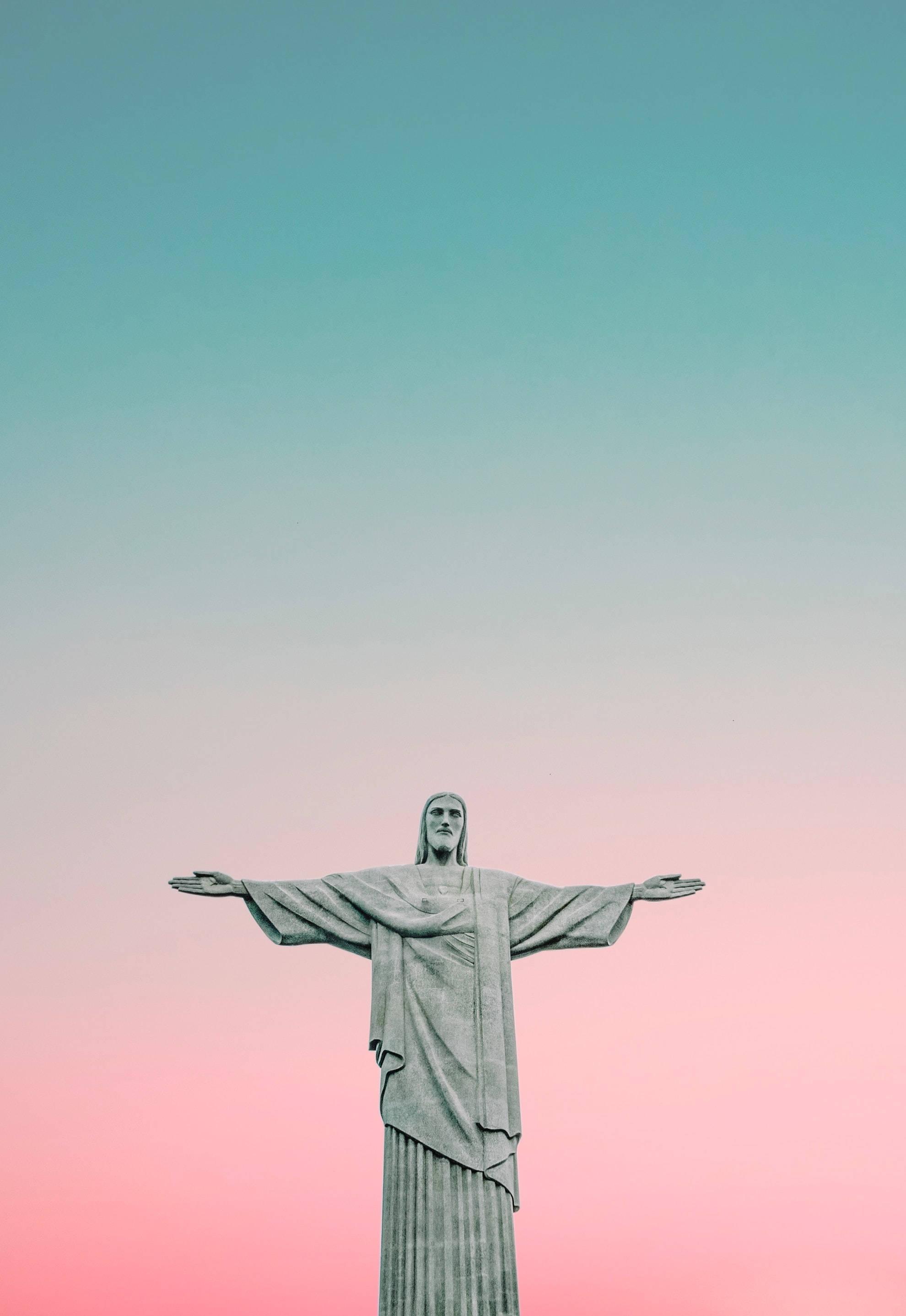 Redeemer Deco Statue Jesus 4K iPhone — 1980x2875 wallpaper