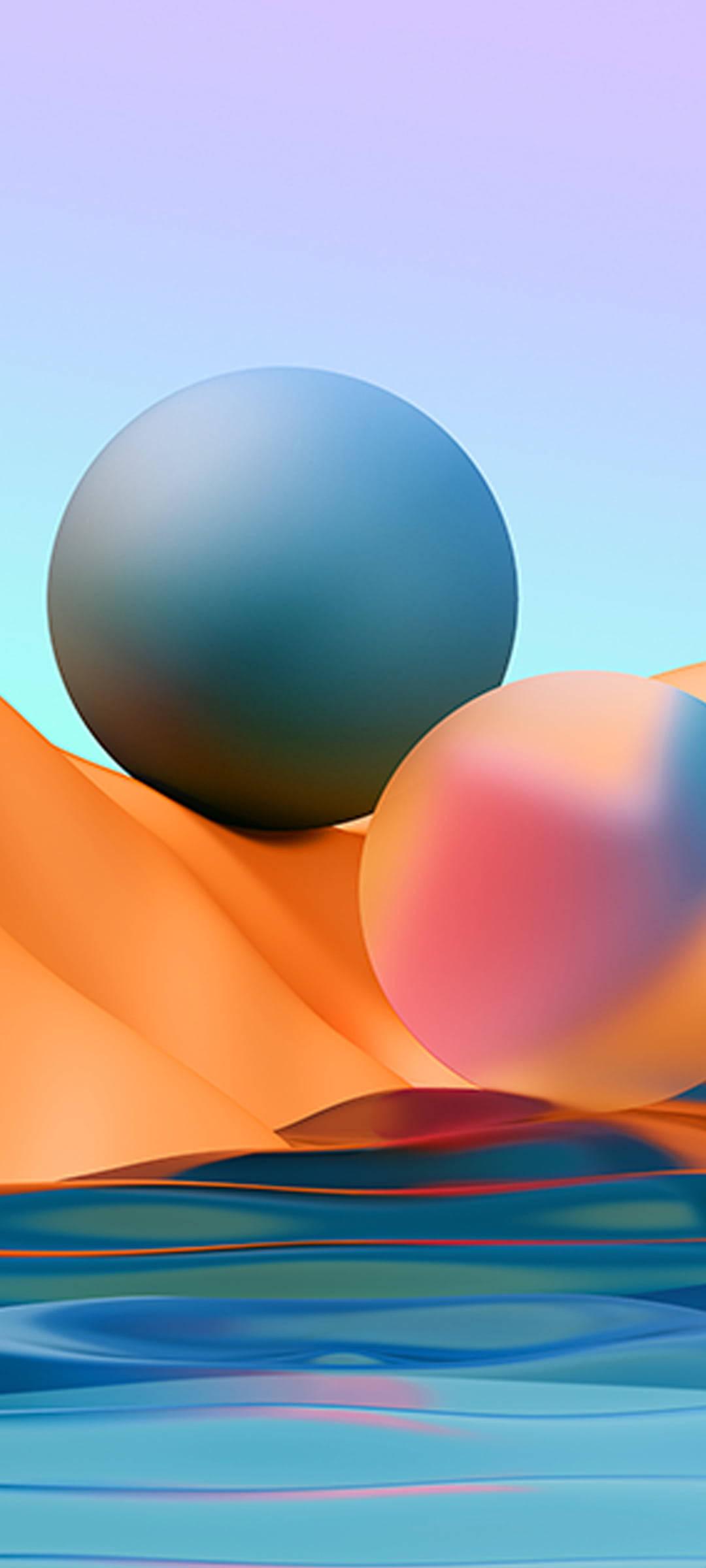 Redmi 9 3D Balls — 1080x2400 wallpaper