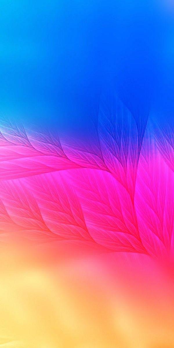 Redmi 9 Colorful Leaves Pattern — 600x1200 wallpaper
