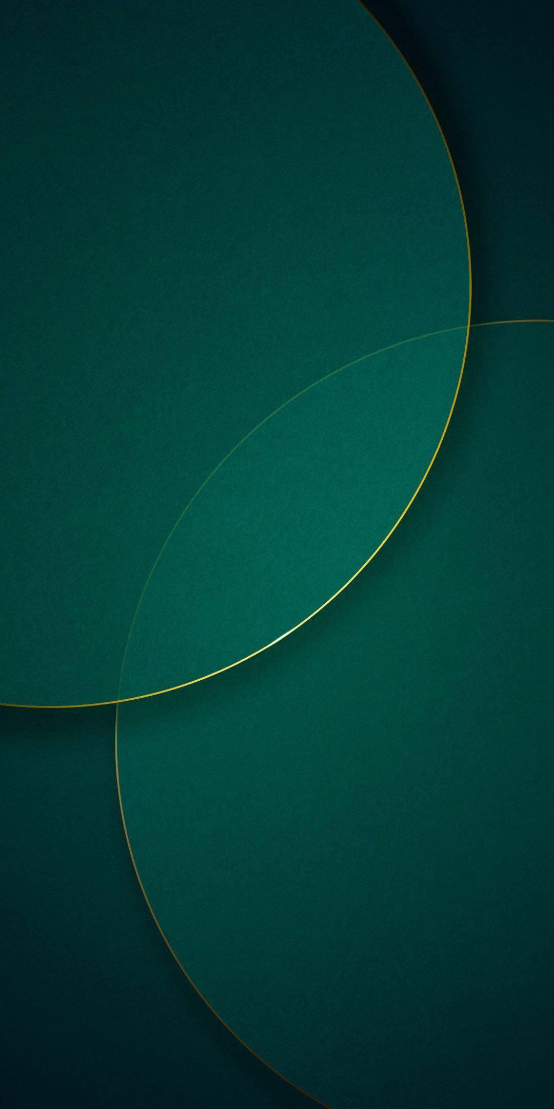 Redmi 9 Dark Green Circle Lines — 1080x2160 wallpaper