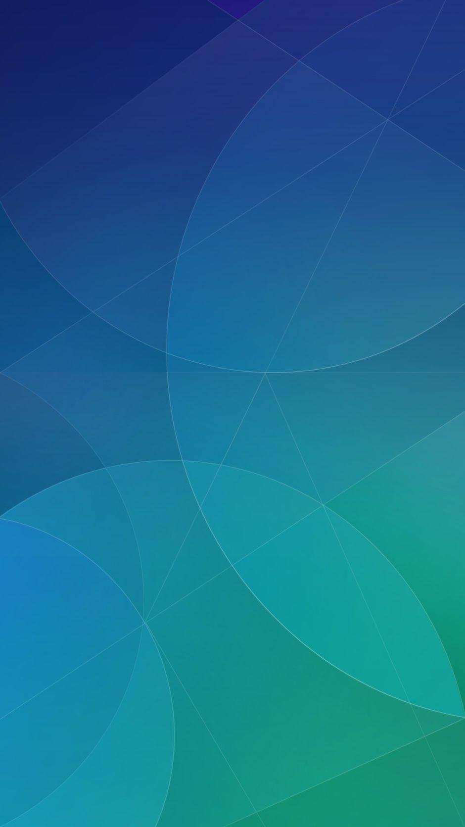 Redmi 9 Gradient Circular Lines — 940x1671 wallpaper