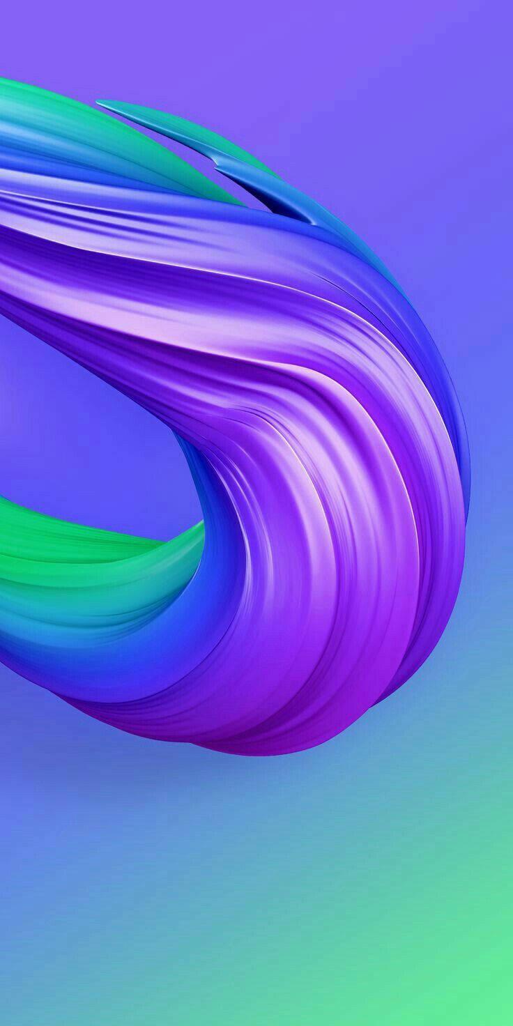Redmi 9 Purple Green Braid — 736x1472 wallpaper