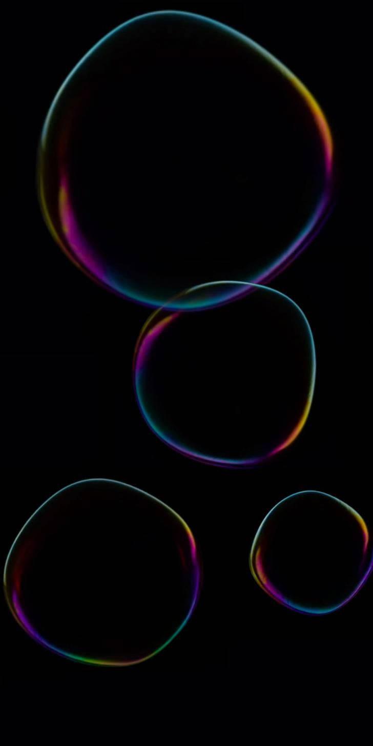 Redmi 9 Rainbow Bubbles — 728x1456 wallpaper