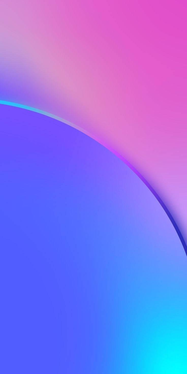 Redmi 9 Soft Curve Pink Blue — 736x1472 wallpaper