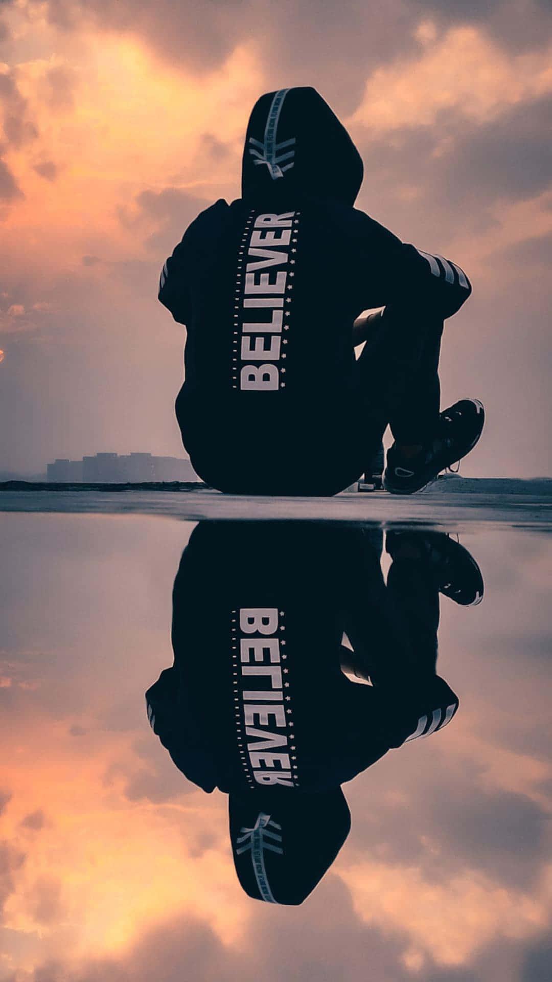 Reflection Of A Boy Phone