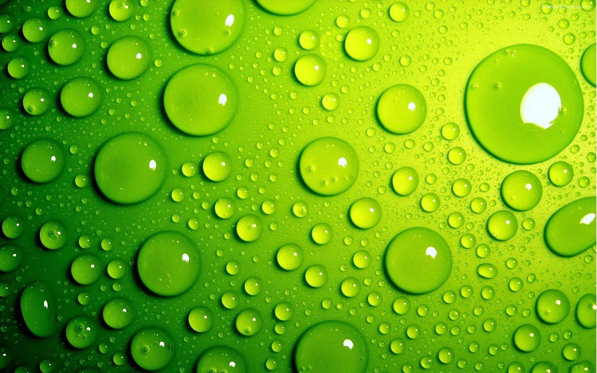 Reflection of Green in Aqueous Droplets — 1920x1200 wallpaper