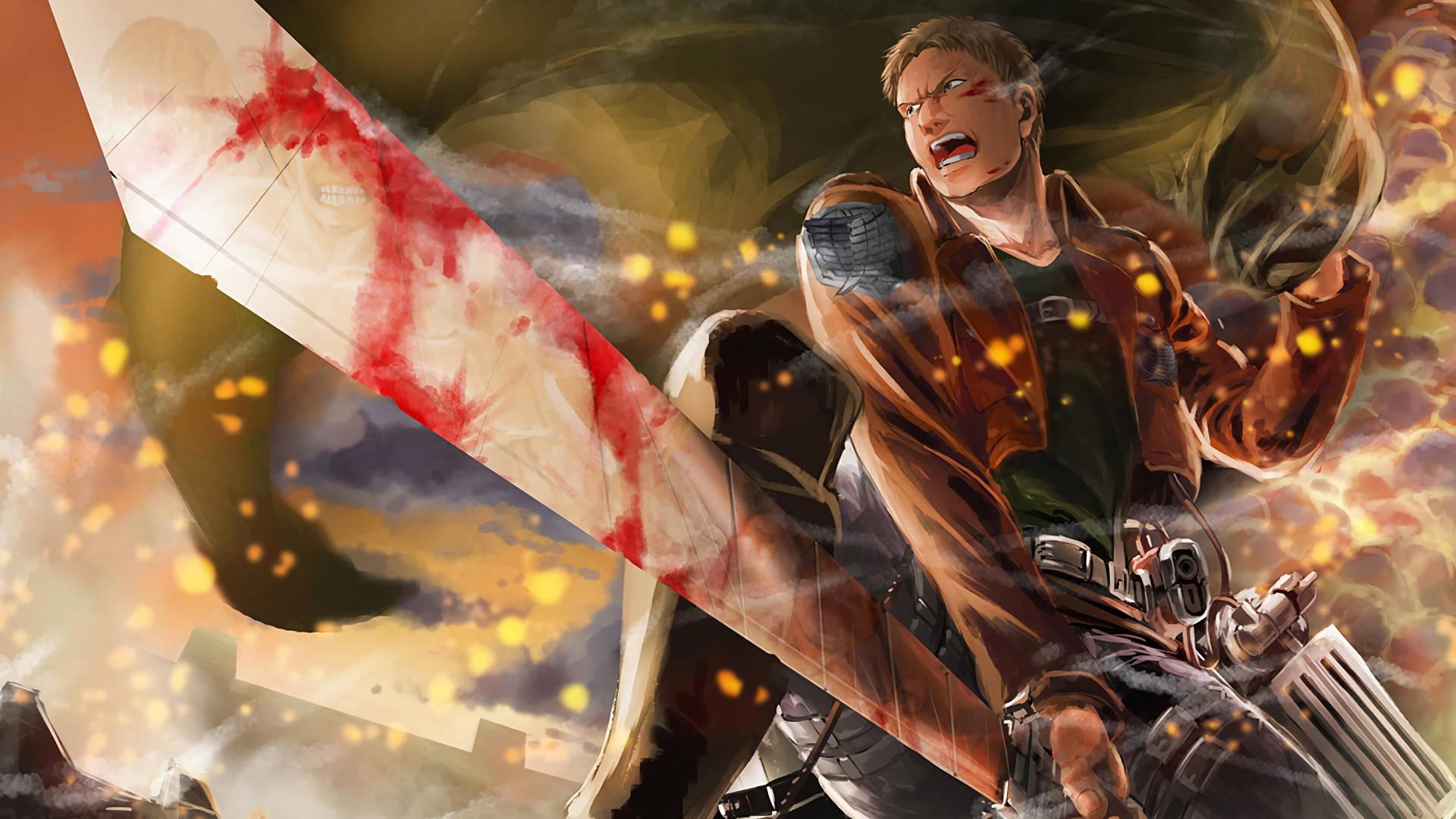 Reiner Braun in Attack on Titan — 1920x1080 wallpaper