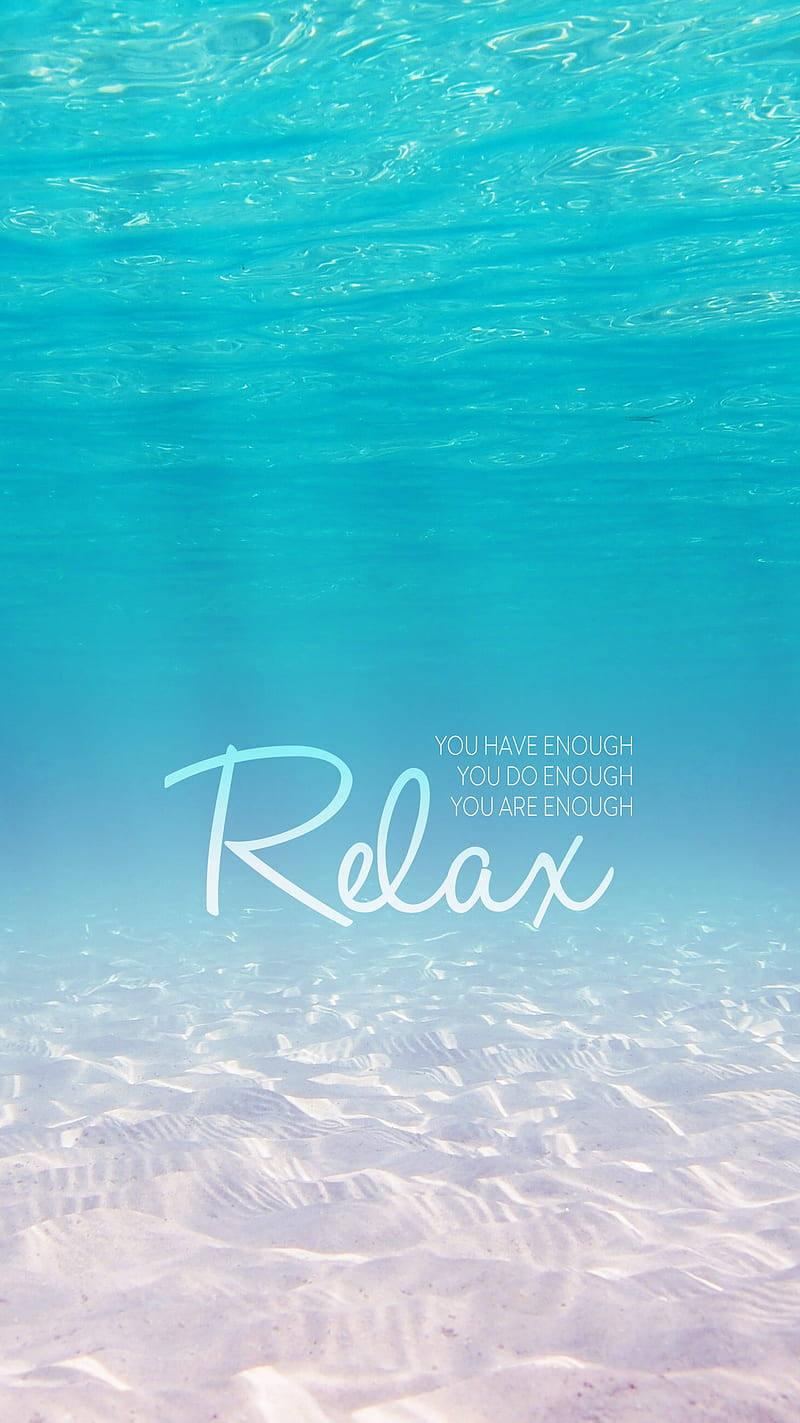 Relax Underwater View Motivational Mobile — 800x1423 wallpaper